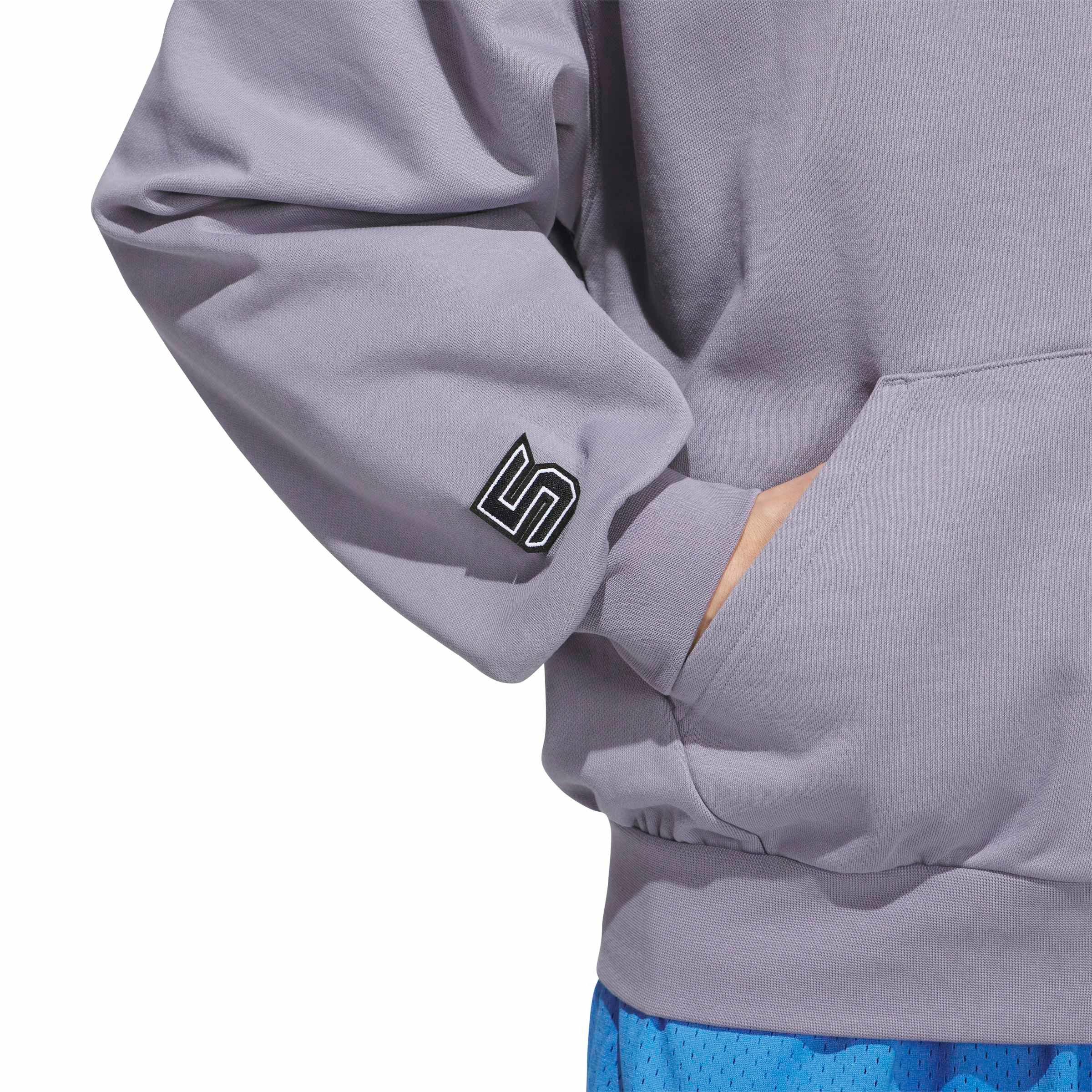adidas Men's Anthony Edwards Foundation Full-Zip Basketball Jacket - Slate Purple - SLATE PURPLE