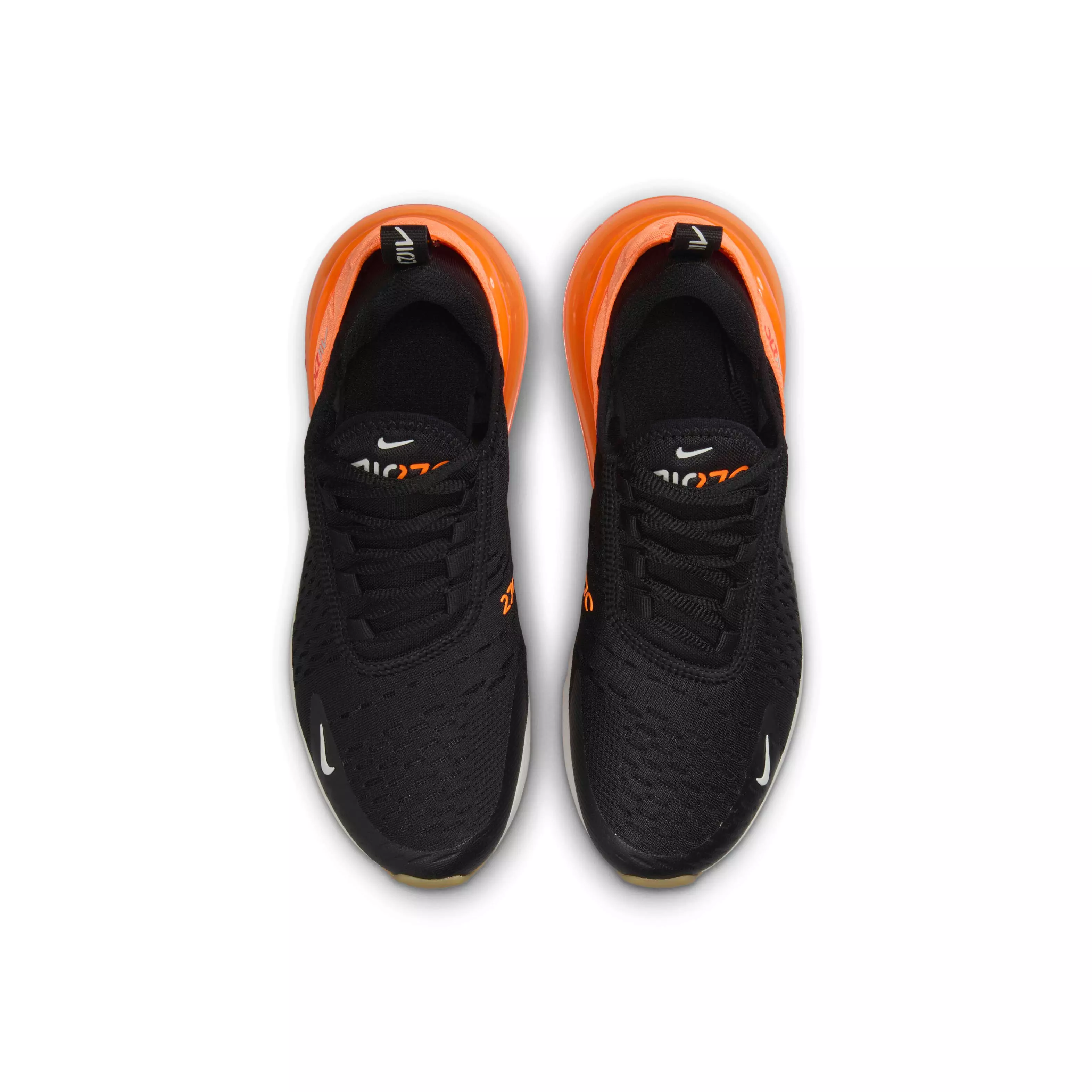 Nike Air Max 270 "Black/Bright Crimson/Phantom/Total Orange" Grade School Boys' Shoe - BLACK/CRIMSON/PHANTOM/ORANGE