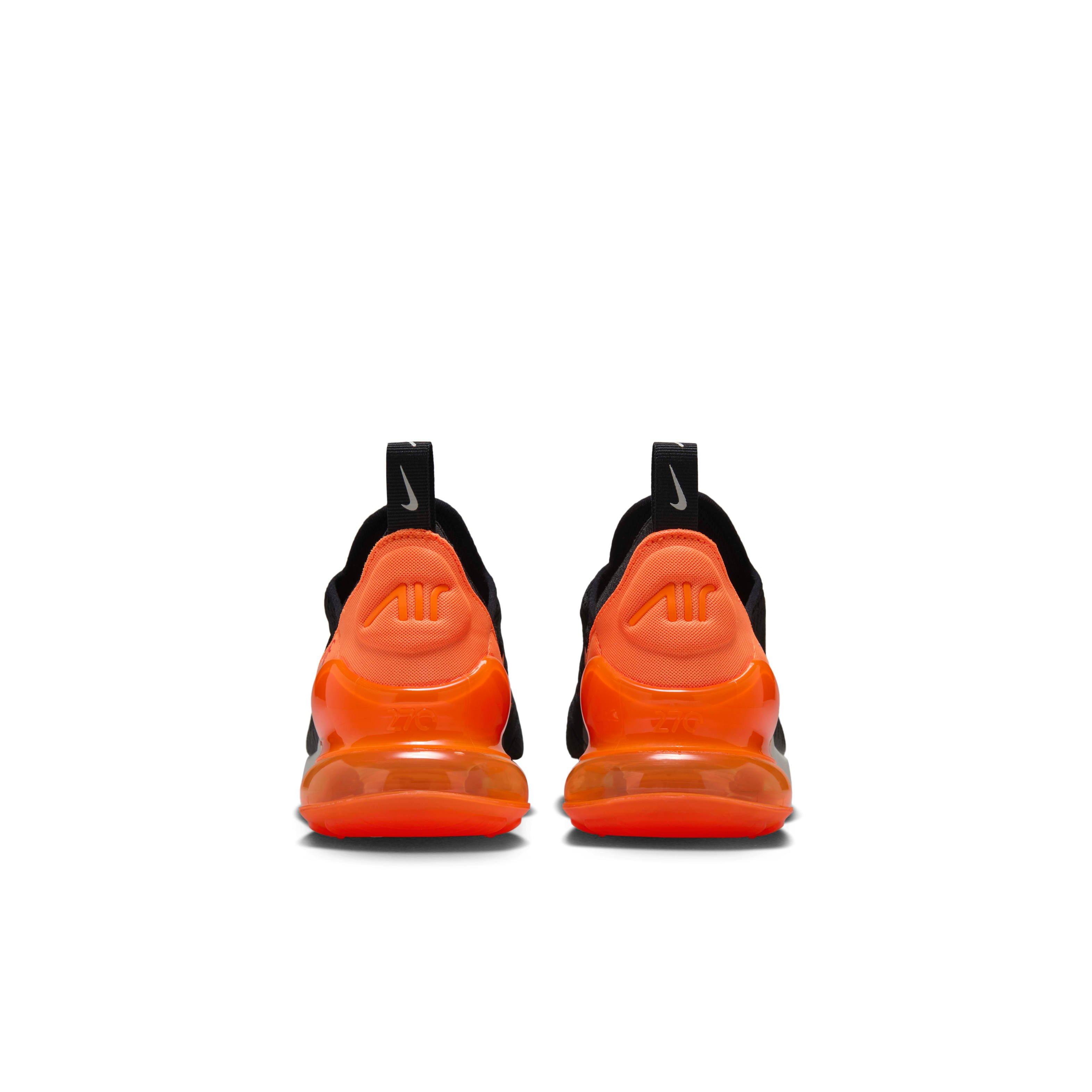Nike Air Max 270 Grade School Boys' "Black/Bright Crimson/Phantom/Total Orange" Shoe