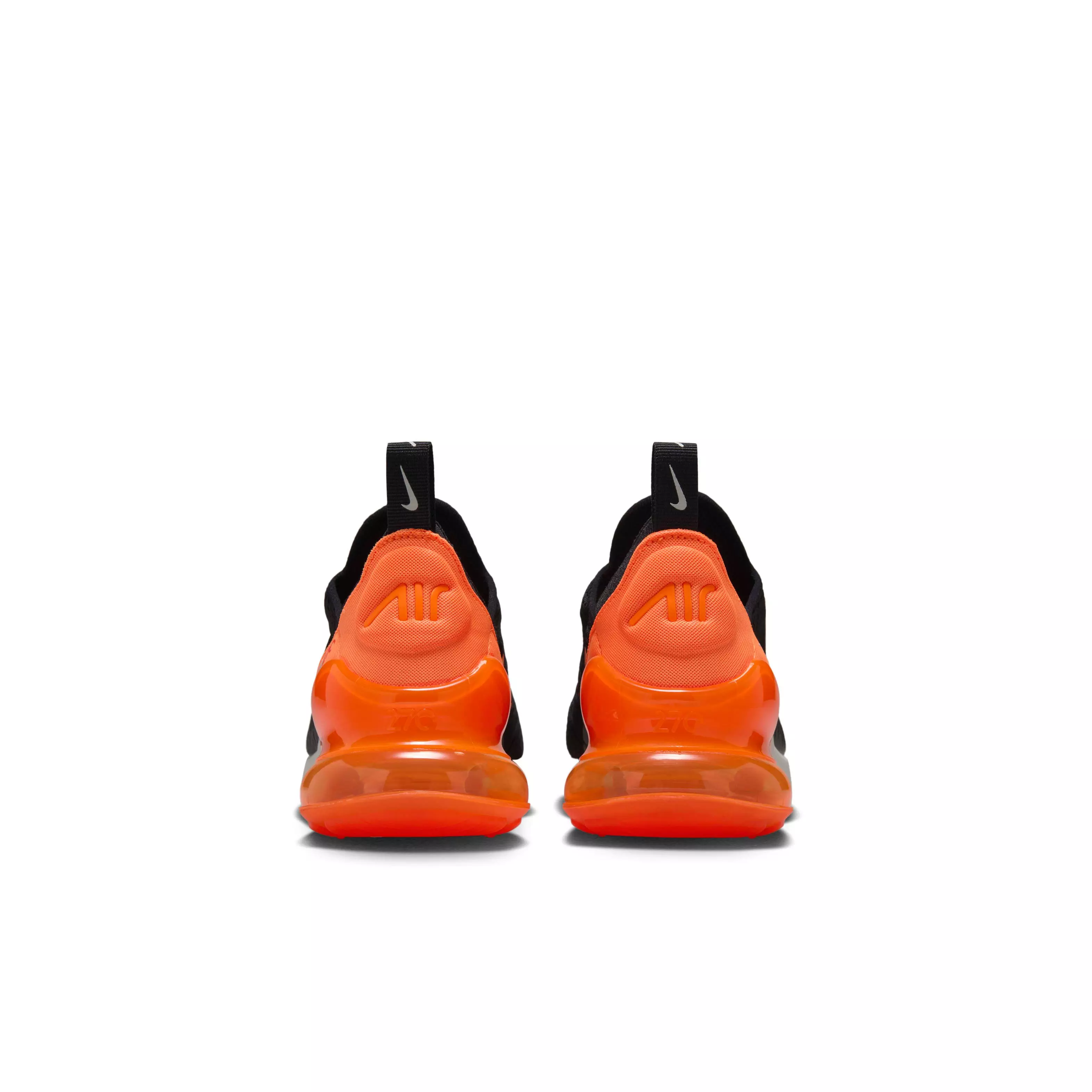 Nike Air Max 270 "Black/Bright Crimson/Phantom/Total Orange" Grade School Boys' Shoe - BLACK/CRIMSON/PHANTOM/ORANGE