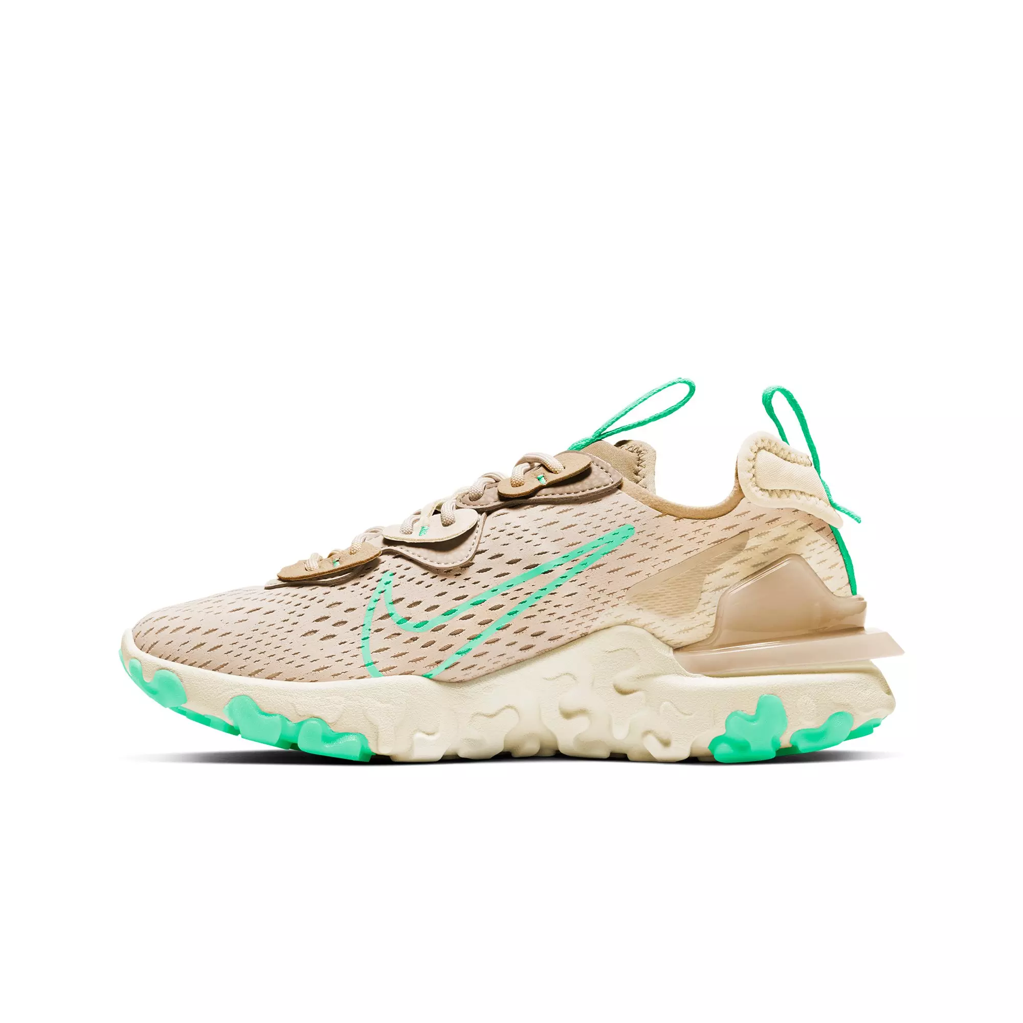 Nike React Vision "Beige/Green" Women's Shoe - WHITE