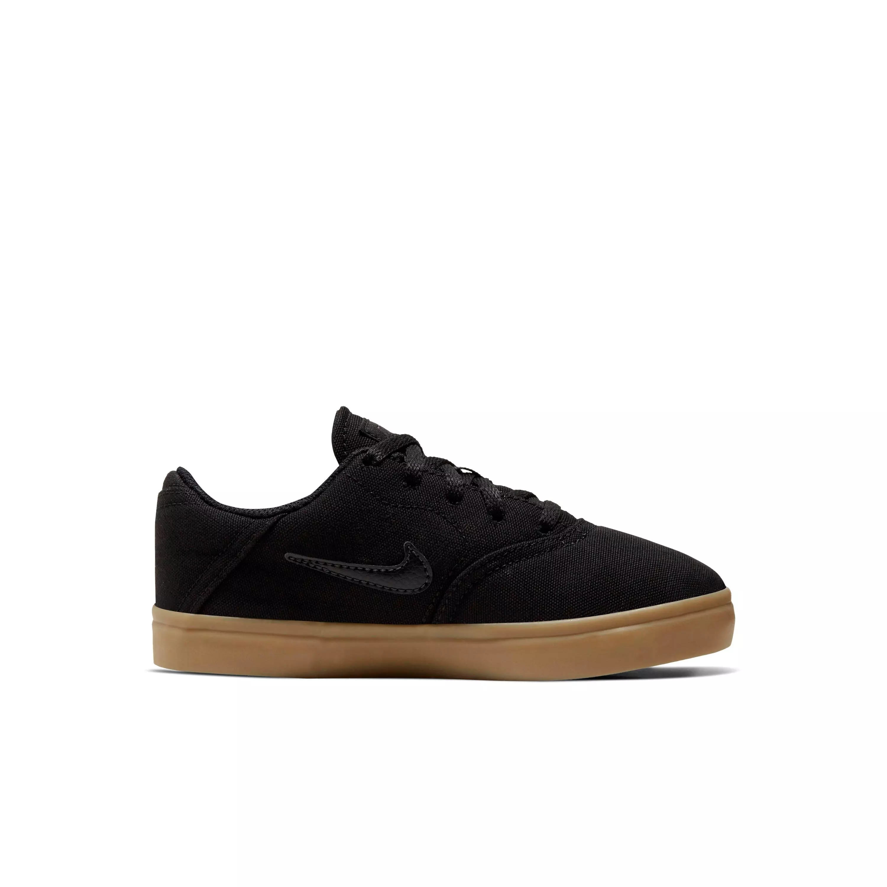 Nike SB Check Canvas "Black/Gum Light Brown/Black" Preschool Boys' Skateboarding Shoe - BLACK/LT BROWN/BLACK