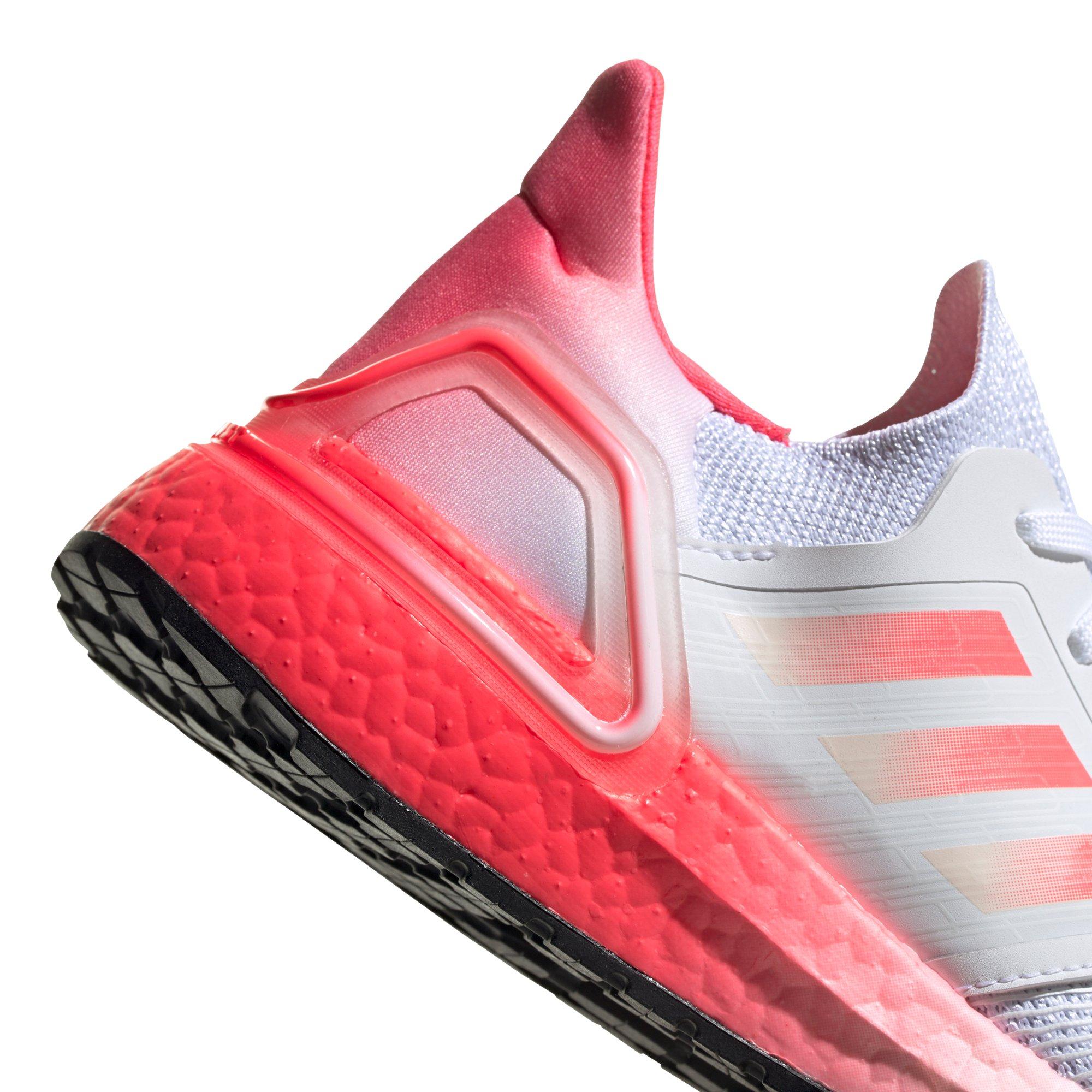 Adidas Ultraboost White Signal Pink Grade School Kids Running Shoe Hibbett City Gear