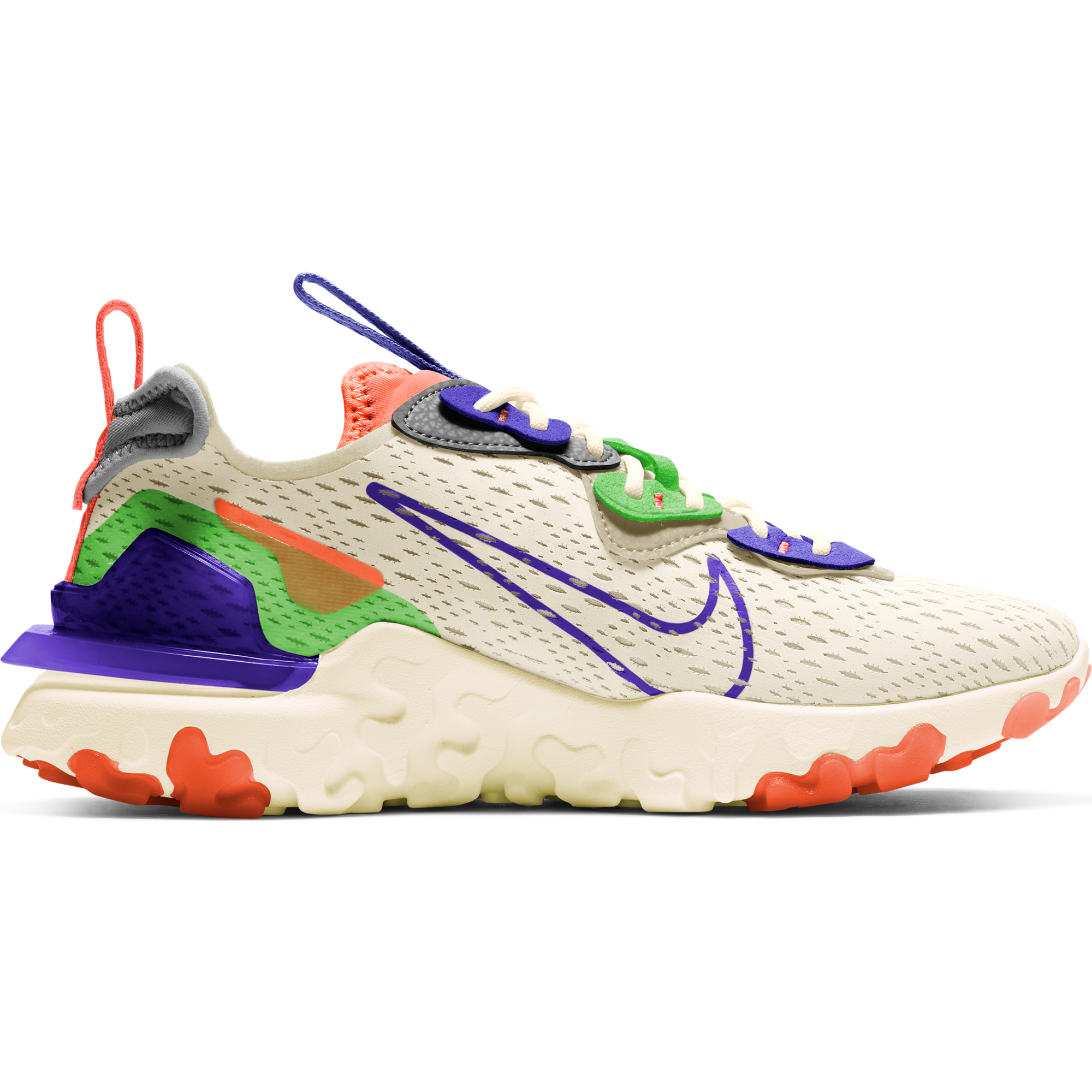 Nike React Vision "Beige/Multi" Women's Shoe - BROWN Thumbnail View 3
