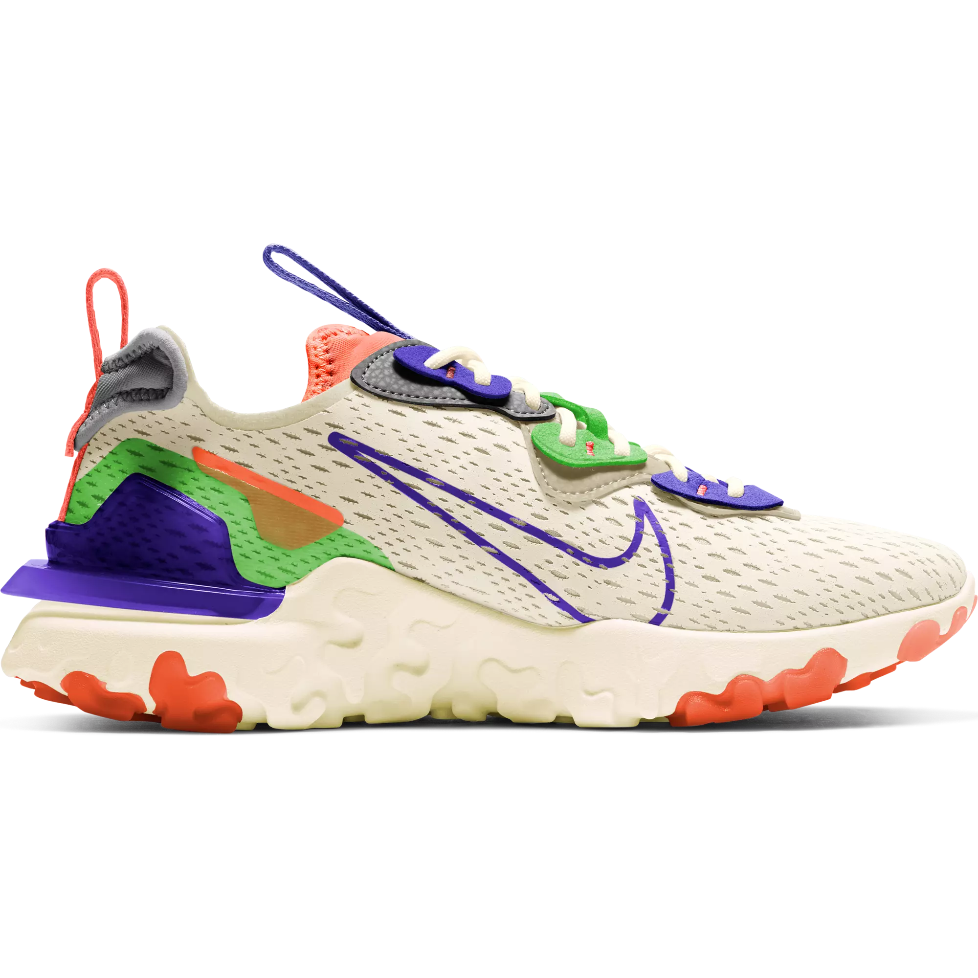 Nike React Vision "Beige/Multi" Women's Shoe - BROWN