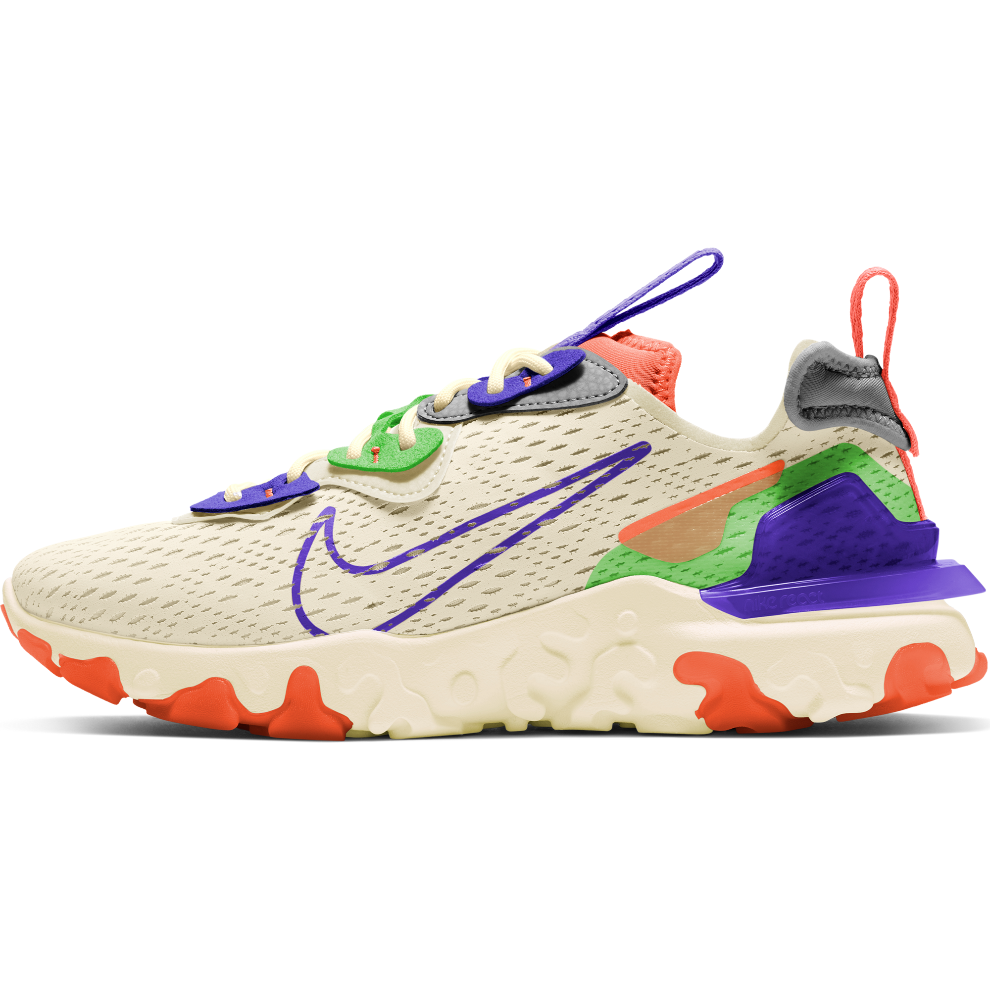 Nike React Vision "Beige/Multi" Women's Shoe - BROWN Thumbnail View 4