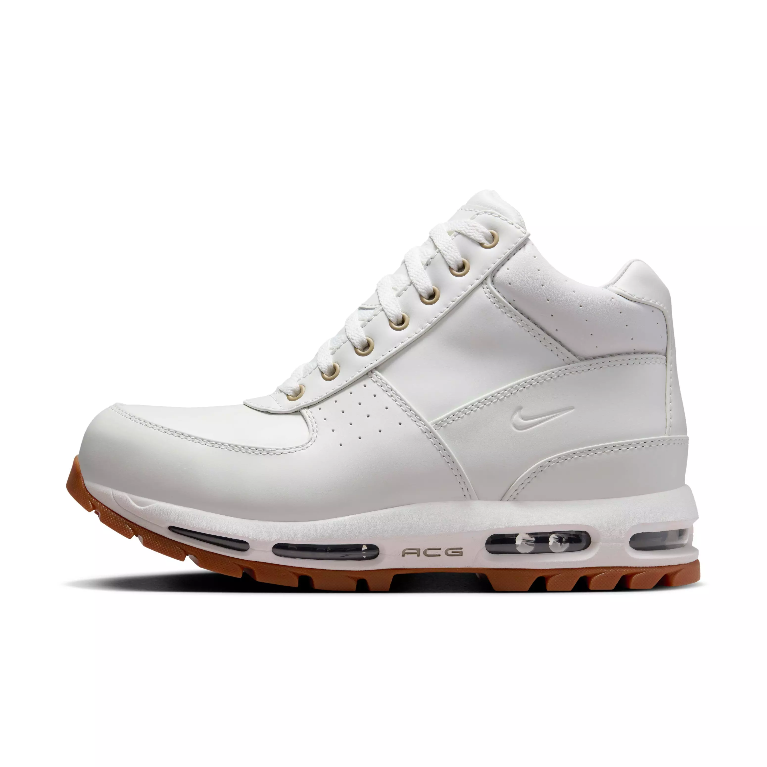 Nike Air Max Goadome "Summit White/Khaki/Gum Medium Brown/Summit White" Men's Boot - WHITE/KHAKI/MD BROWN/WHITE