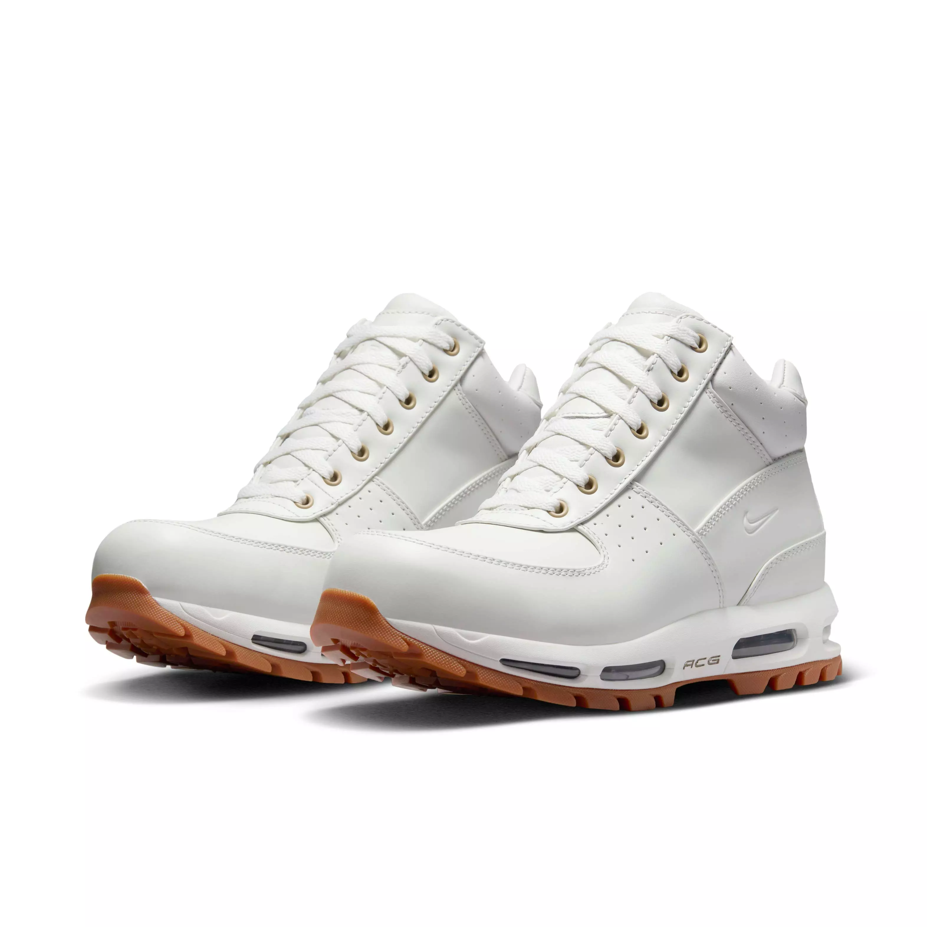 Nike Air Max Goadome "Summit White/Khaki/Gum Medium Brown/Summit White" Men's Boot - WHITE/KHAKI/MD BROWN/WHITE