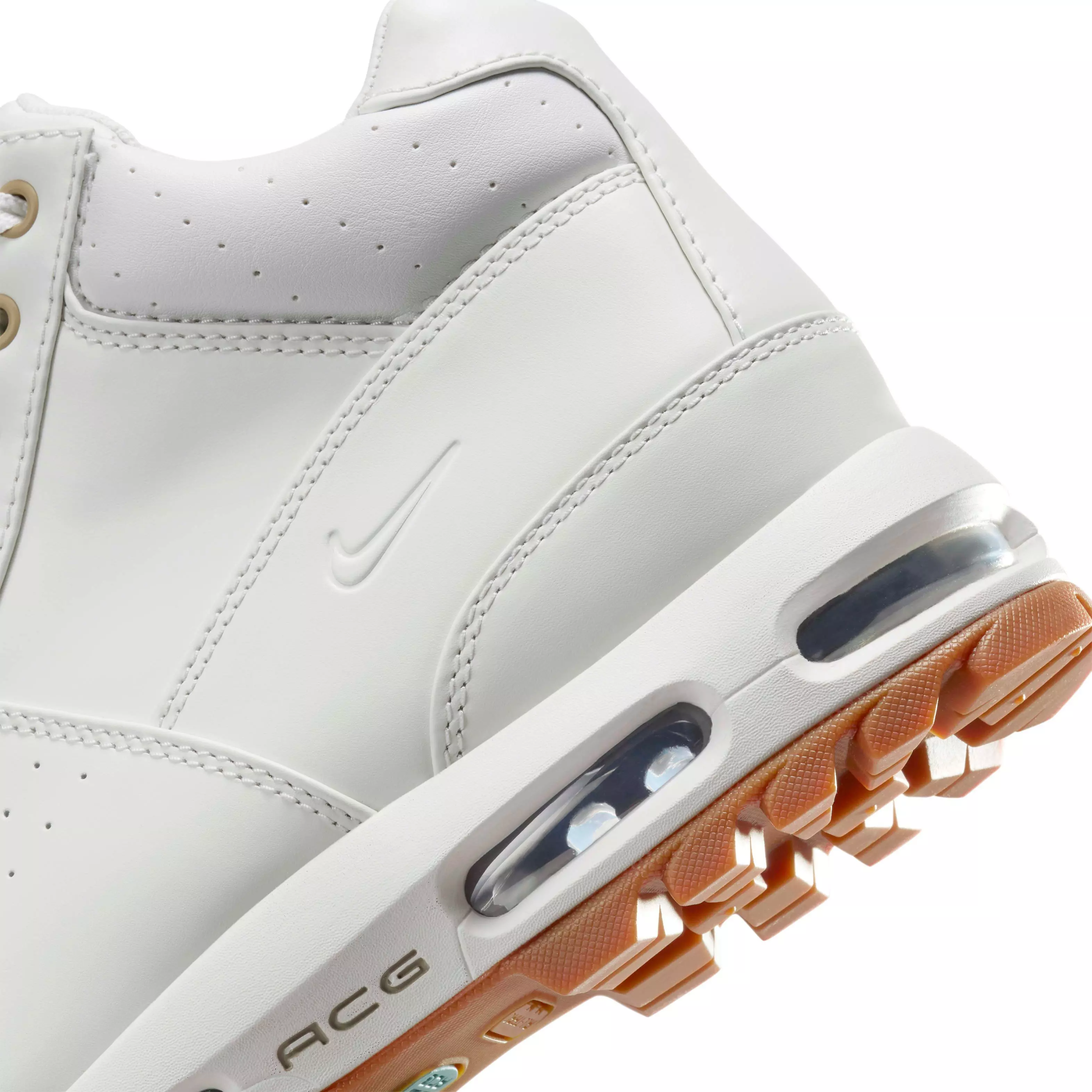 Nike Air Max Goadome "Summit White/Khaki/Gum Medium Brown/Summit White" Men's Boot - WHITE/KHAKI/MD BROWN/WHITE