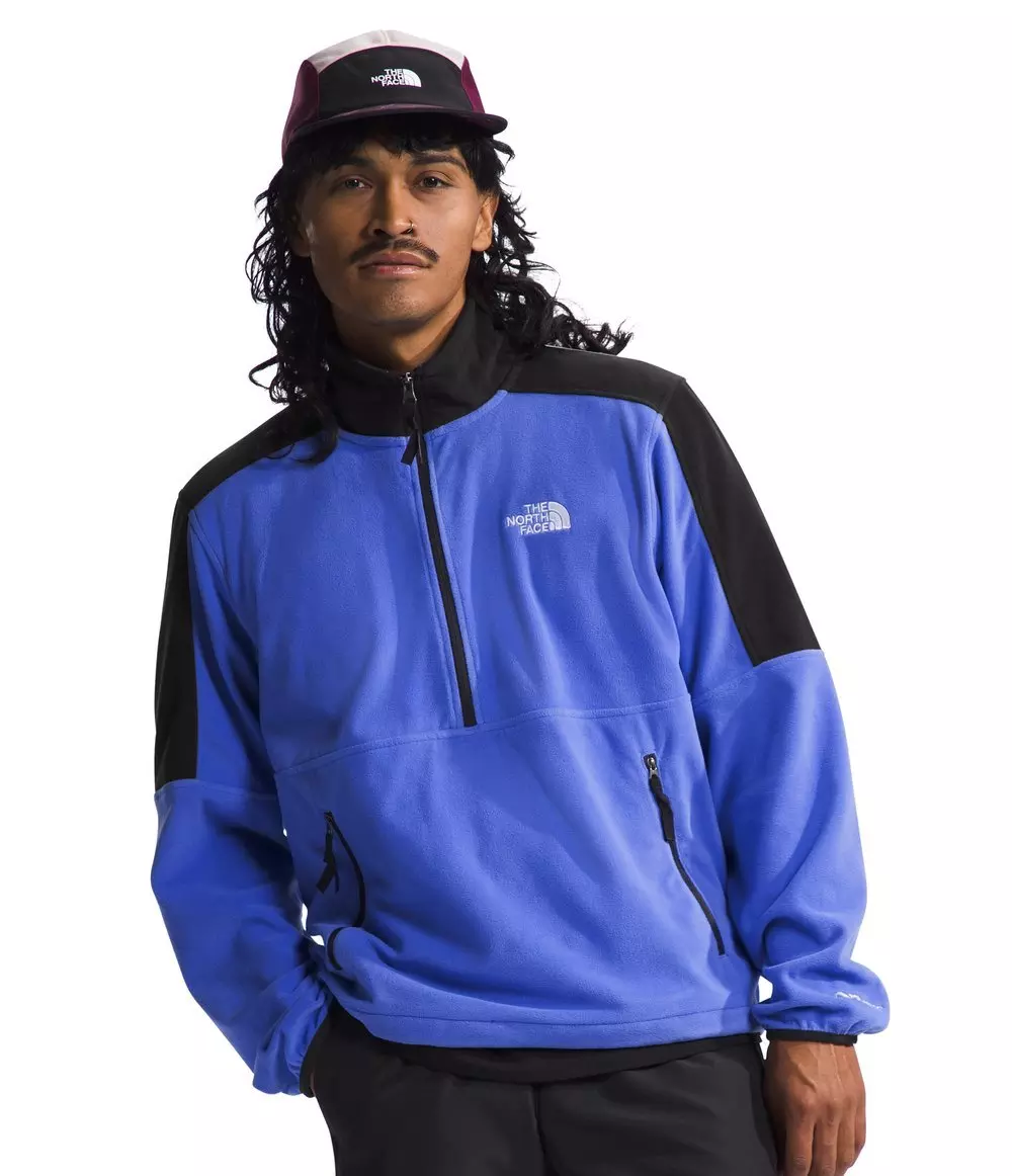 The North Face Men's Polartec 100 ¼-Zip Jacket -Blue - BLUE