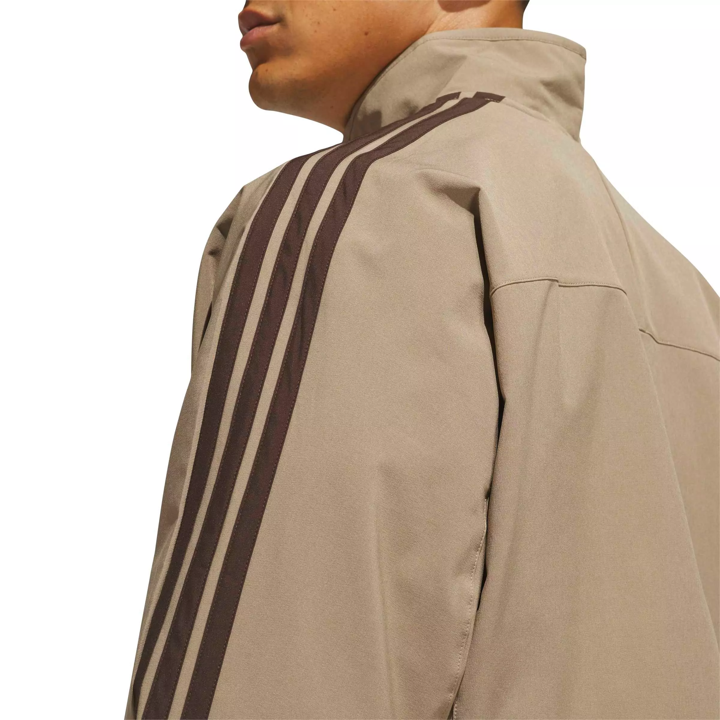 adidas Men's Basketball Woven Track Jacket - Khaki - KHAKI