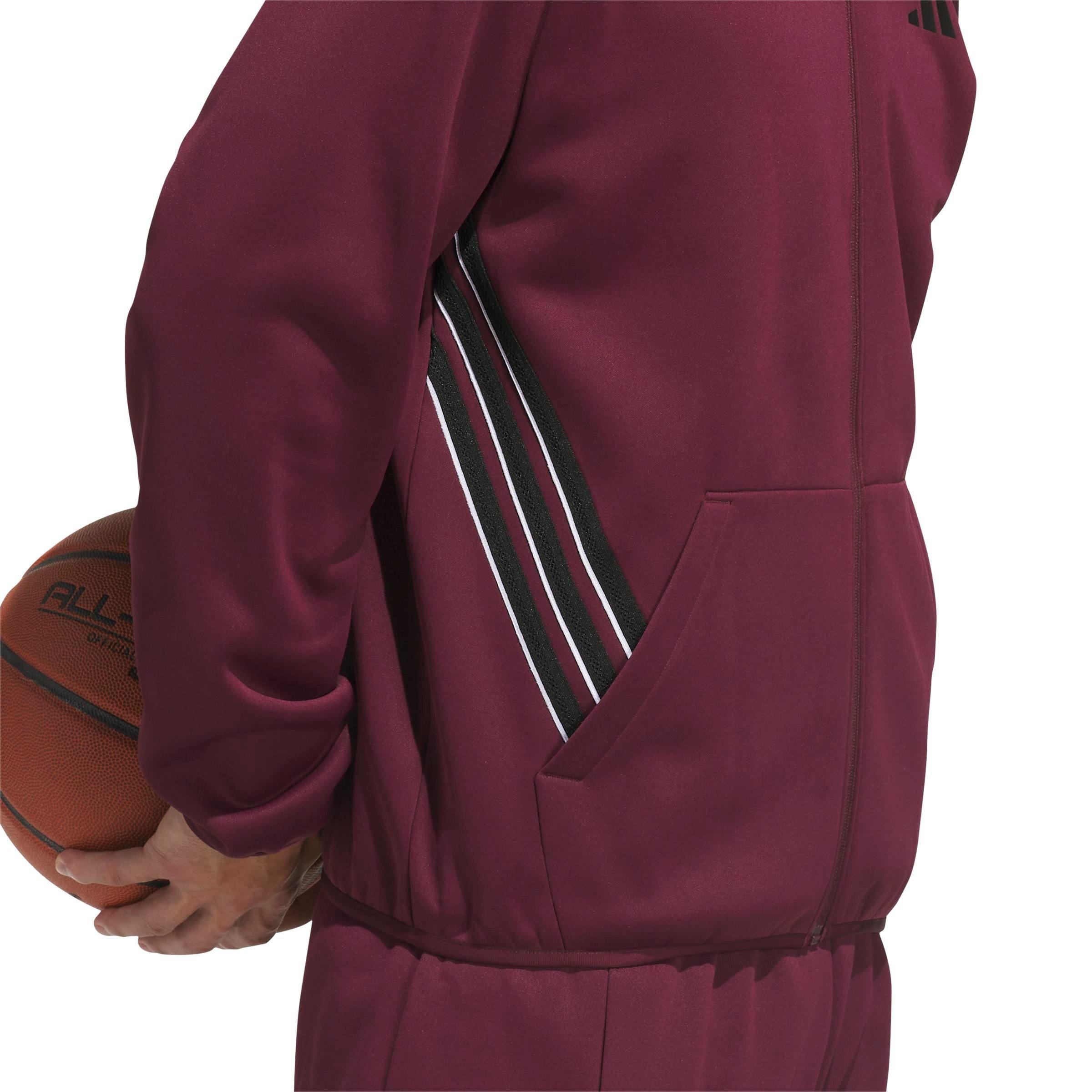 adidas Men's Crazy Warm Full-Zip Jacket - Maroon - MAROON Thumbnail View 4