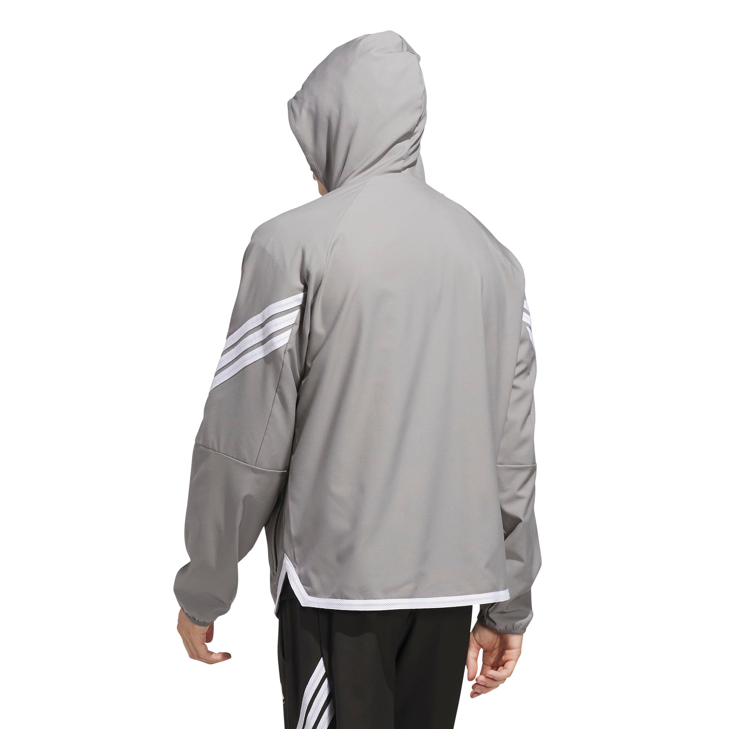 adidas Men's Crazy Lite Basketball Jacket - Grey - GREY Thumbnail View 2