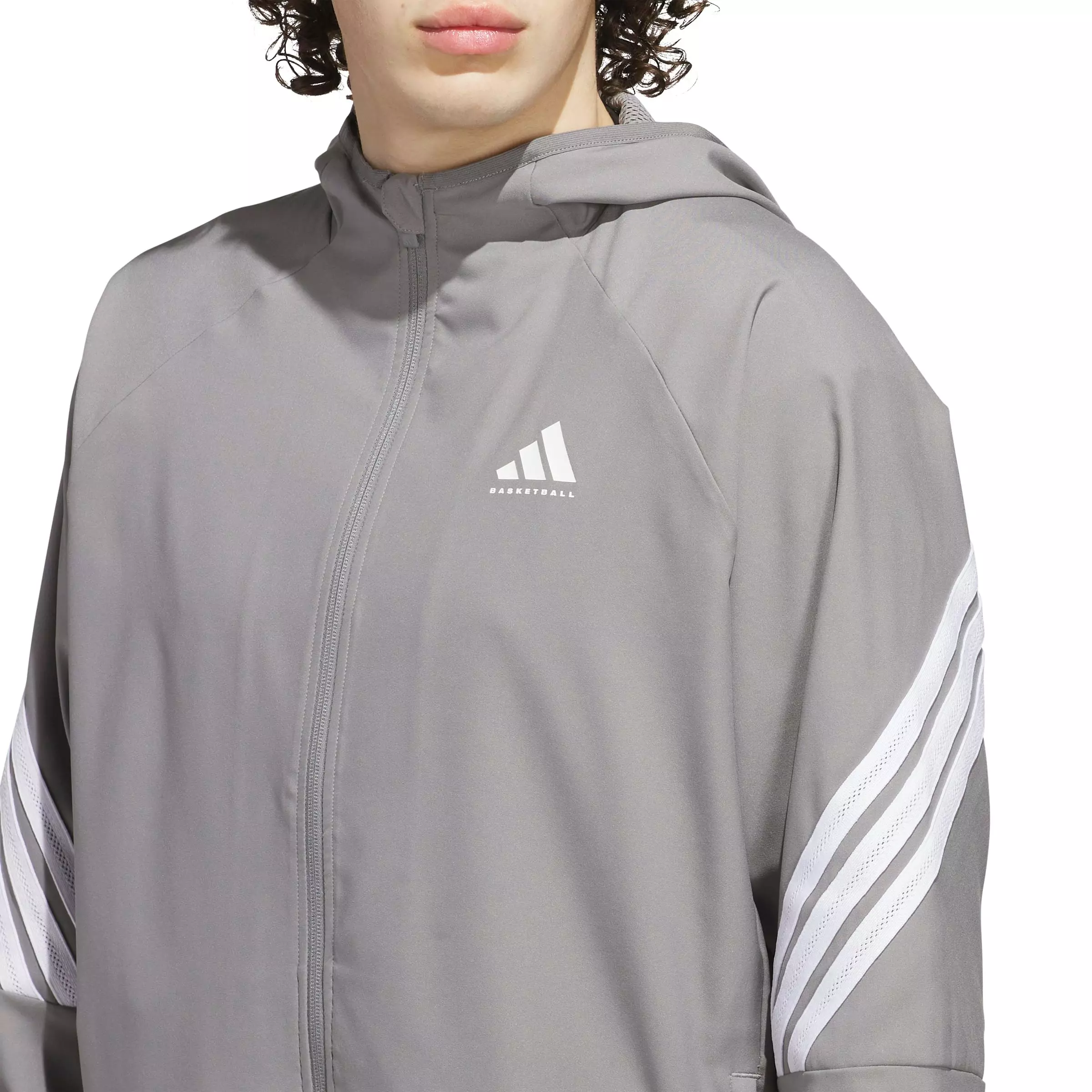 adidas Men's Crazy Lite Basketball Jacket - Grey - GREY