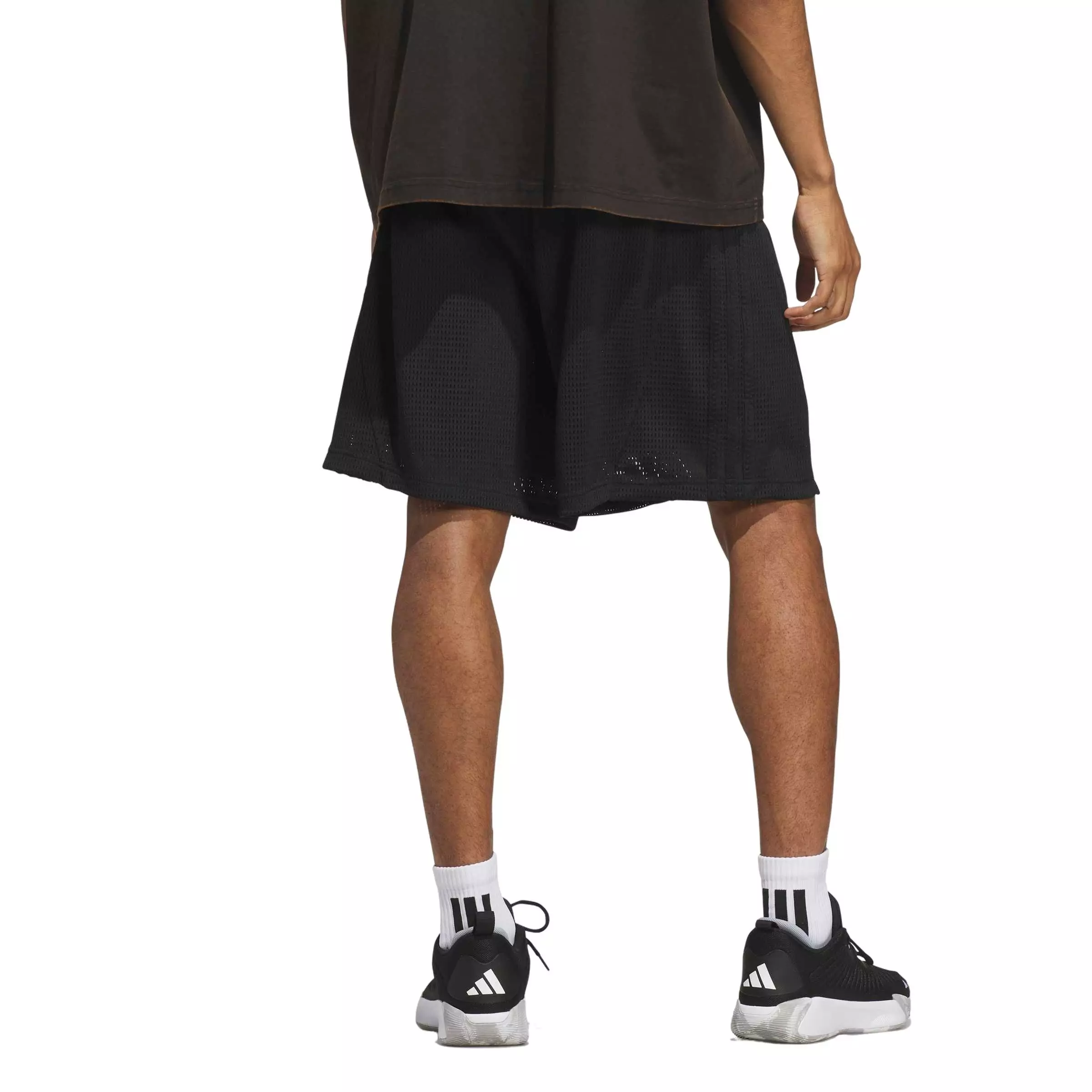 adidas Men's Basketball Mesh Shorts - Black - BLACK