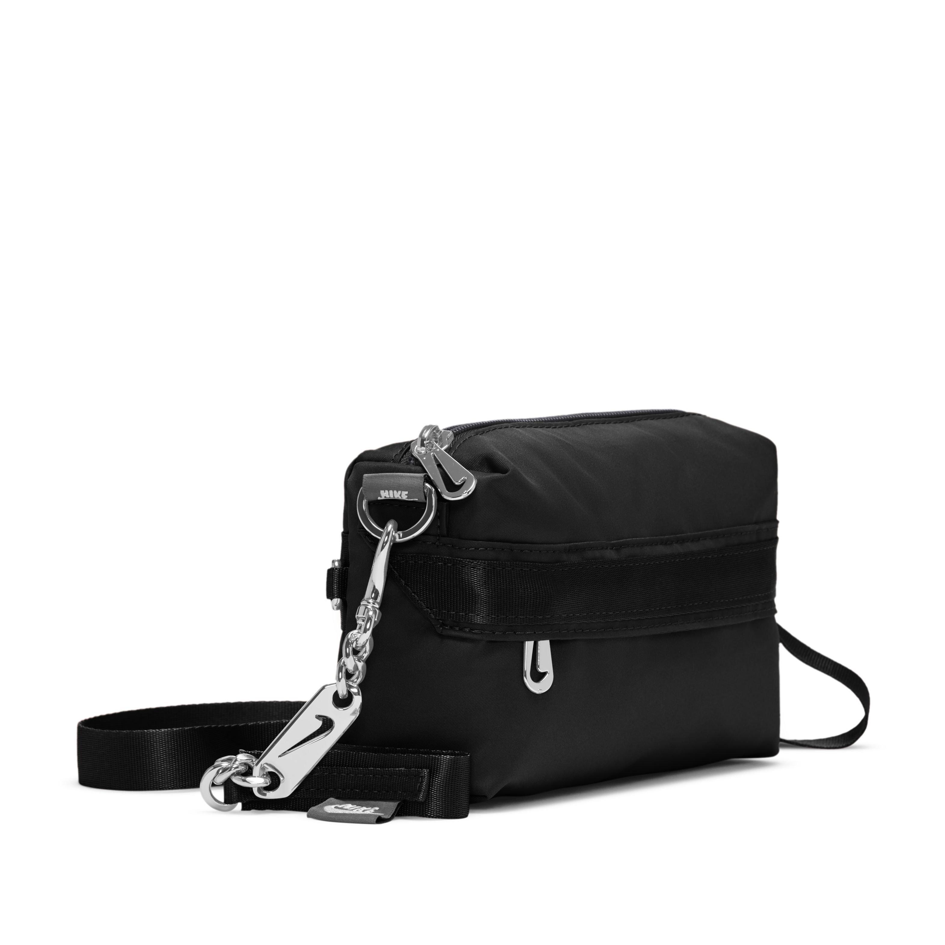 Nike Women's Sportswear Futura Luxe Crossbody Bag - Black - BLACK Thumbnail View 2
