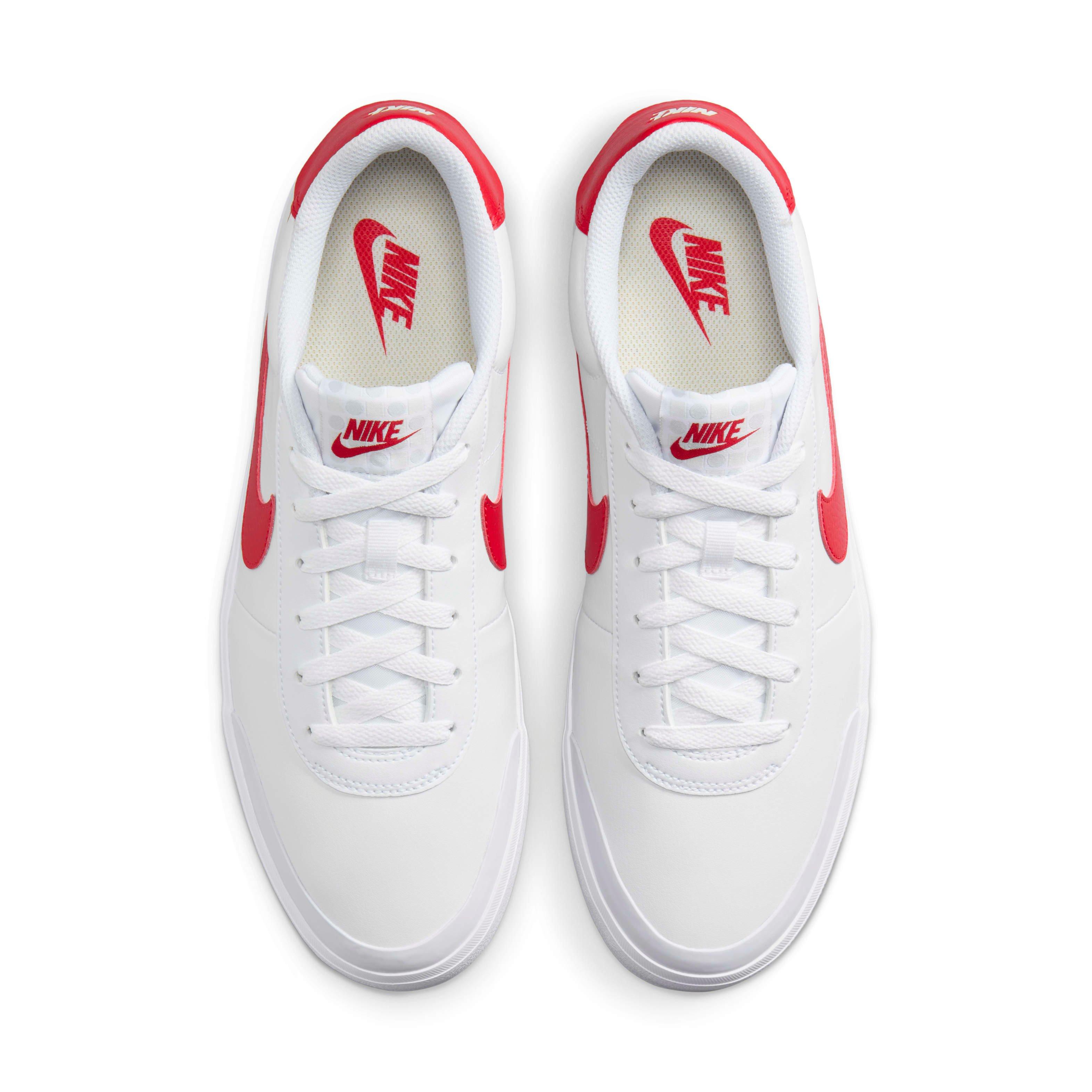 Nike Court Shot "White/Photon Dust/Wolf Grey/University Red" Men's Shoe - WHITE/DUST/GREY/RED Thumbnail View 4