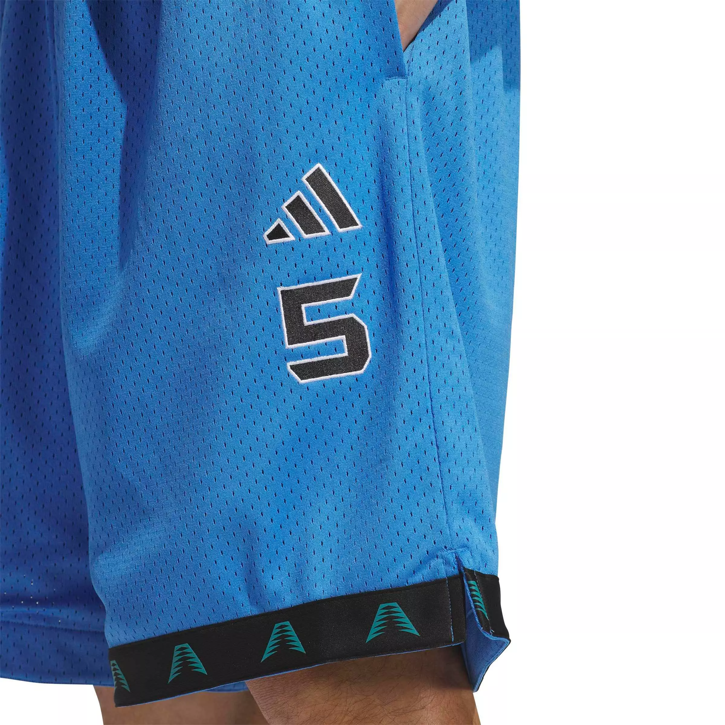 adidas Men's Anthony Edwards Foundation Basketball Short - Blue - BLUE