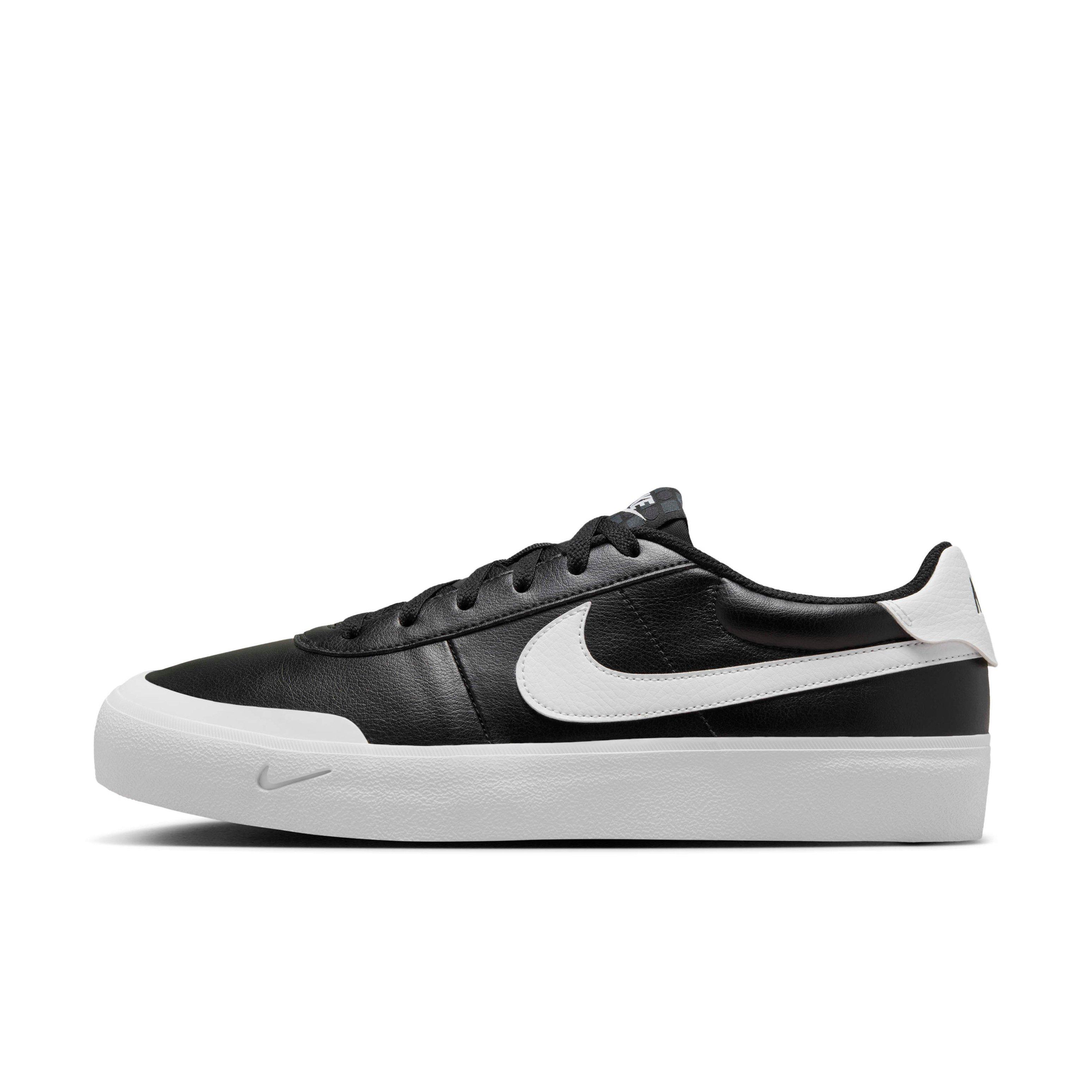 Nike Court Shot "Black/White" Men's Shoe - BLACK/WHITE Thumbnail View 2