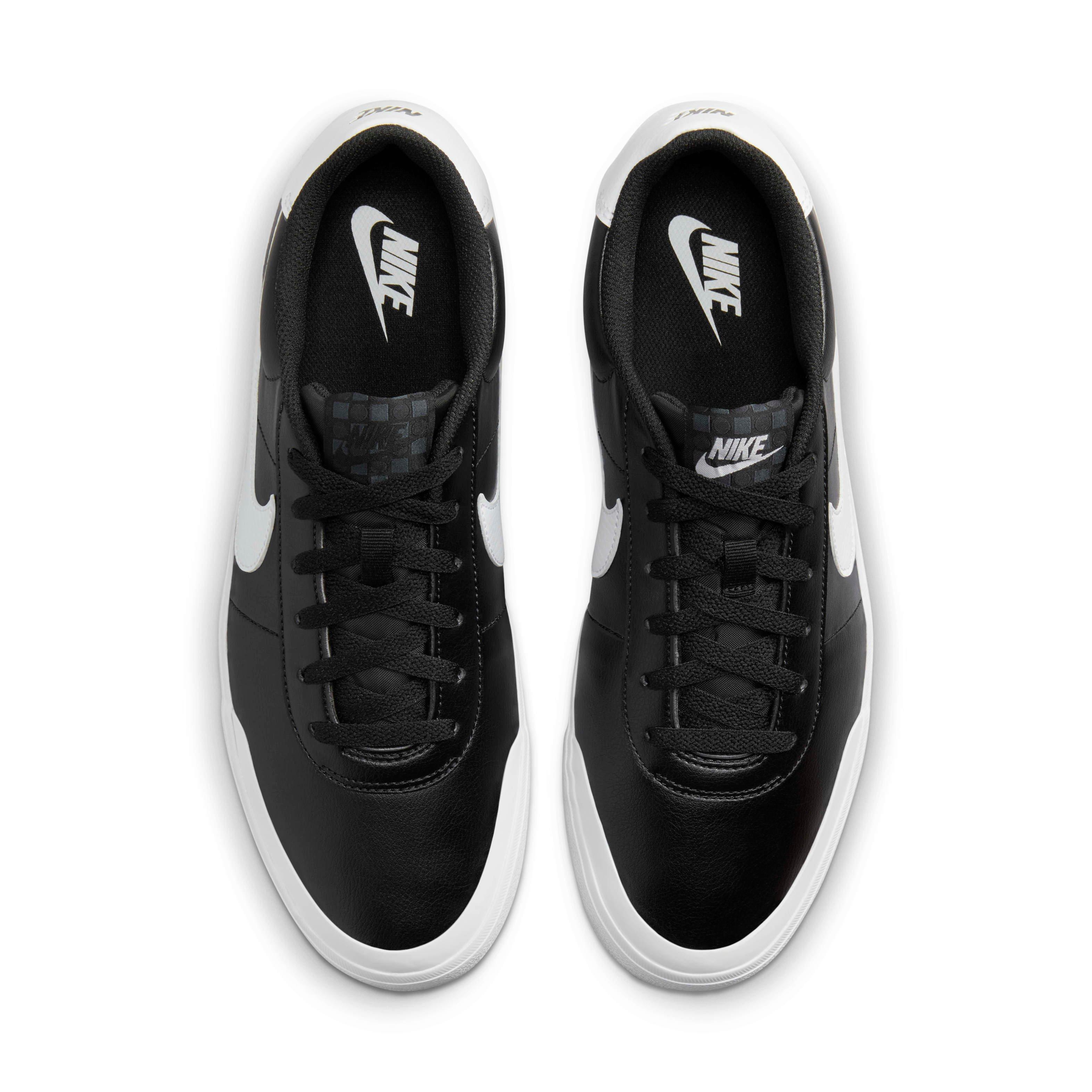 Nike Court Shot "Black/White" Men's Shoe - BLACK/WHITE Thumbnail View 4