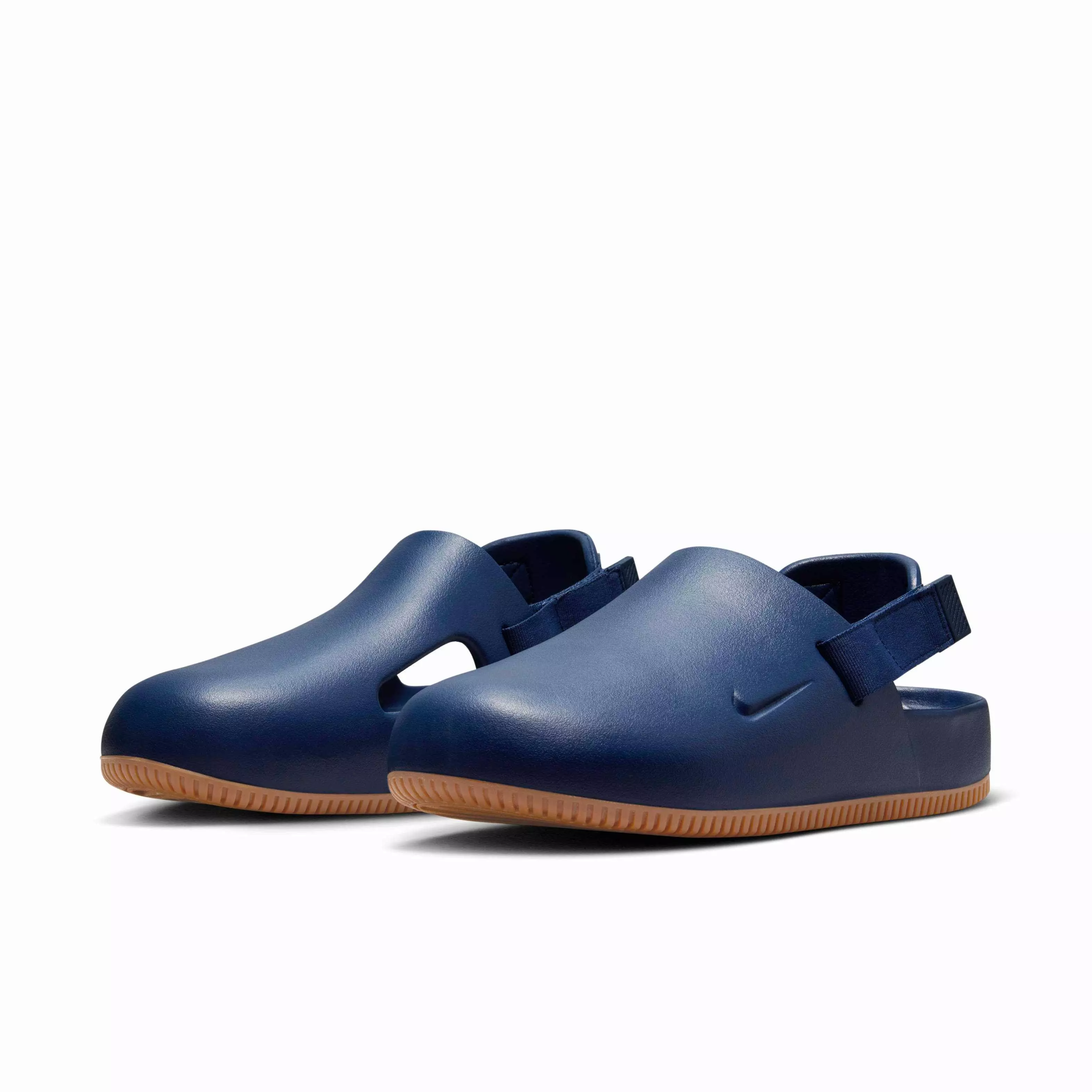 Nike Calm "Navy/Gum Medium Brown/Navy" Men's Mule - NAVY/MD BROWN/NAVY