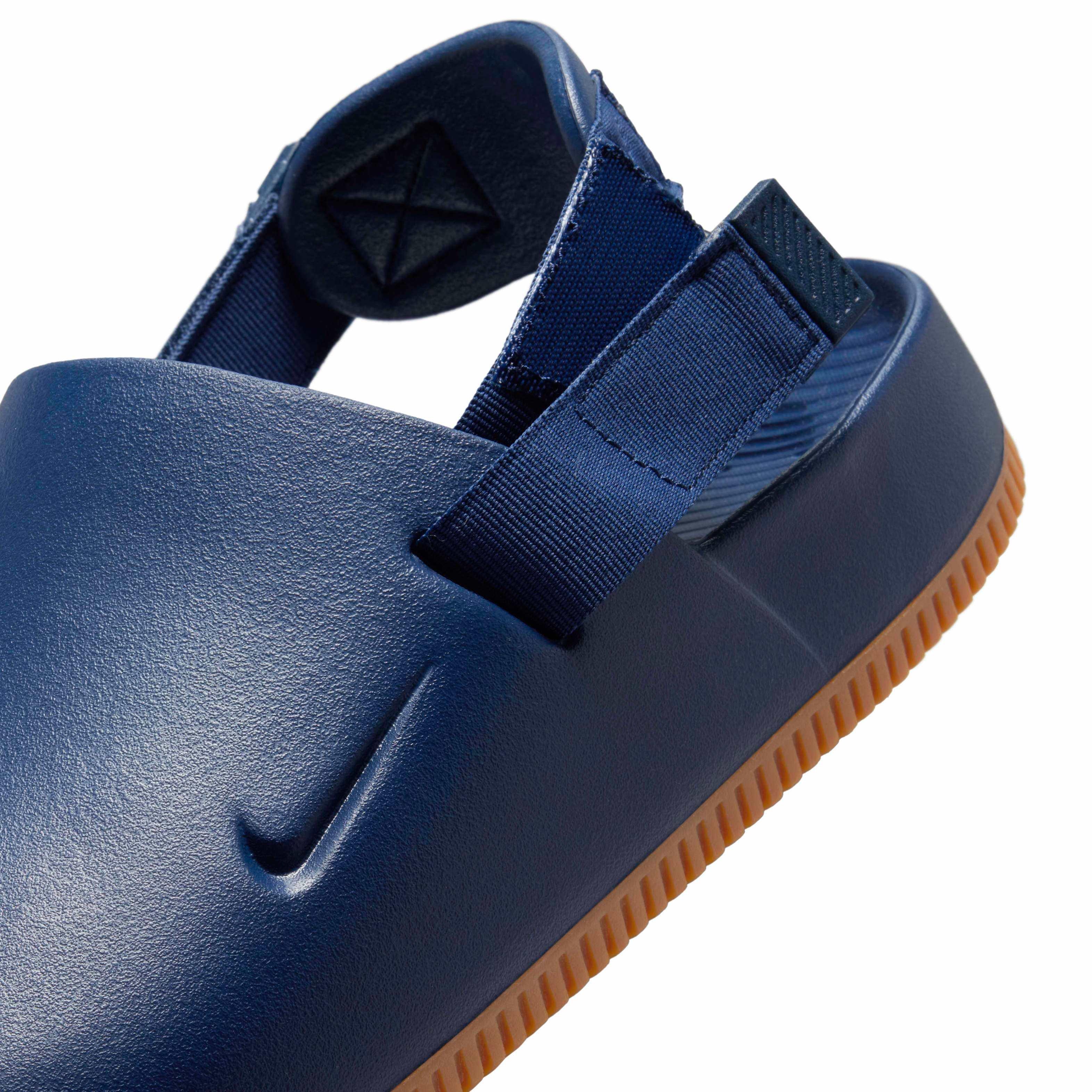 Nike Calm "Navy/Gum Medium Brown/Navy" Men's Mule - NAVY/MD BROWN/NAVY Thumbnail View 8