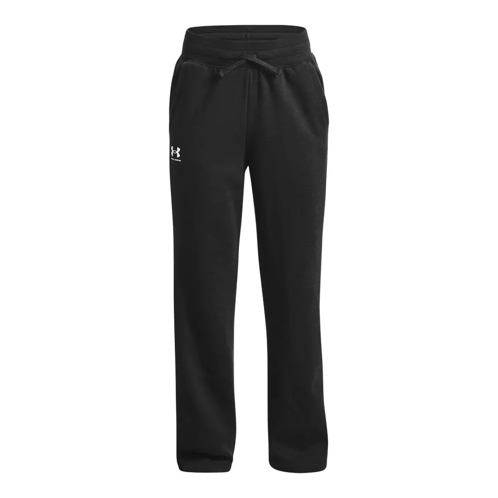 Under Armour Big Girls' Rival Fleece Pants - BLACK