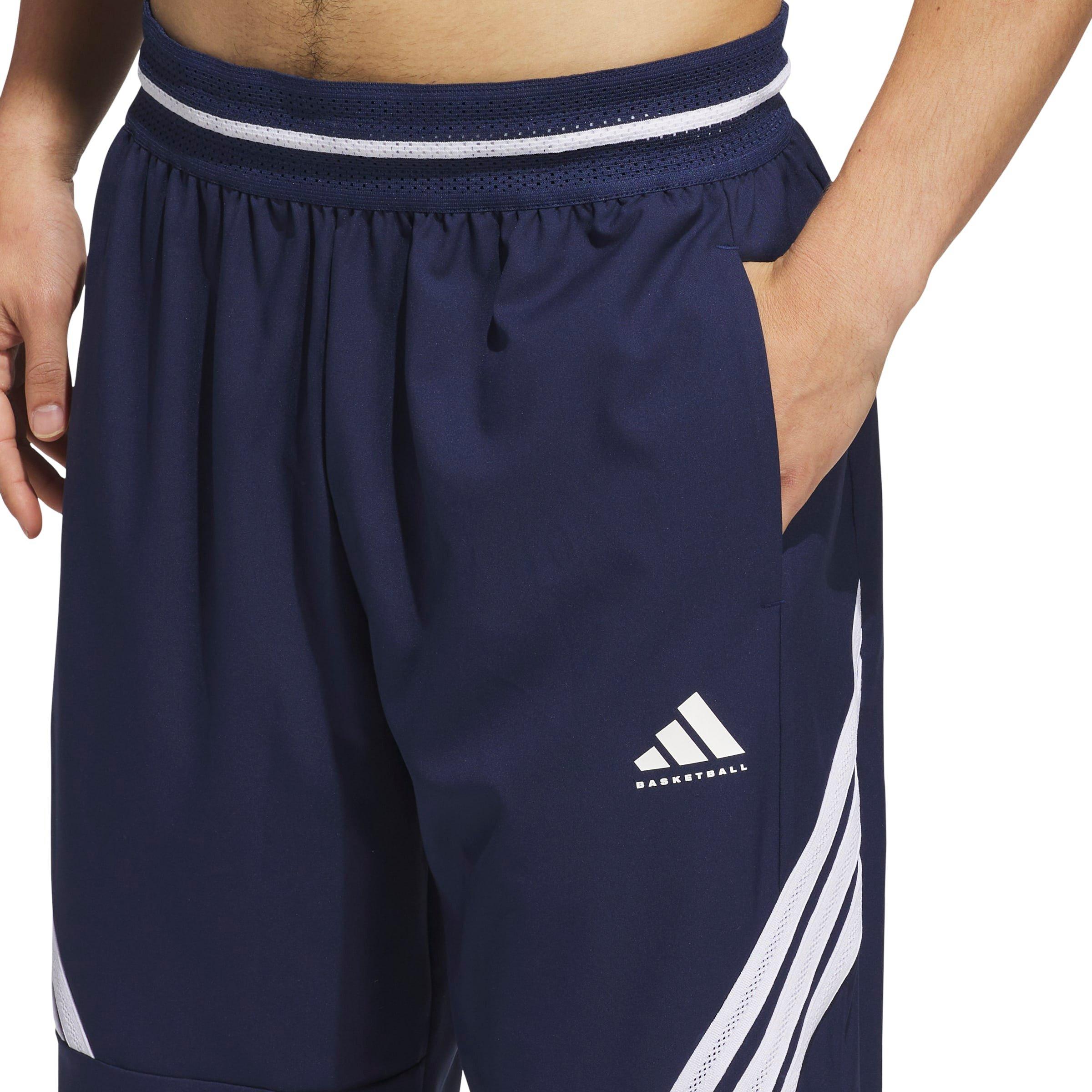 adidas Men's Crazy Lite Basketball Pants - Blue/White - BLUE/WHITE