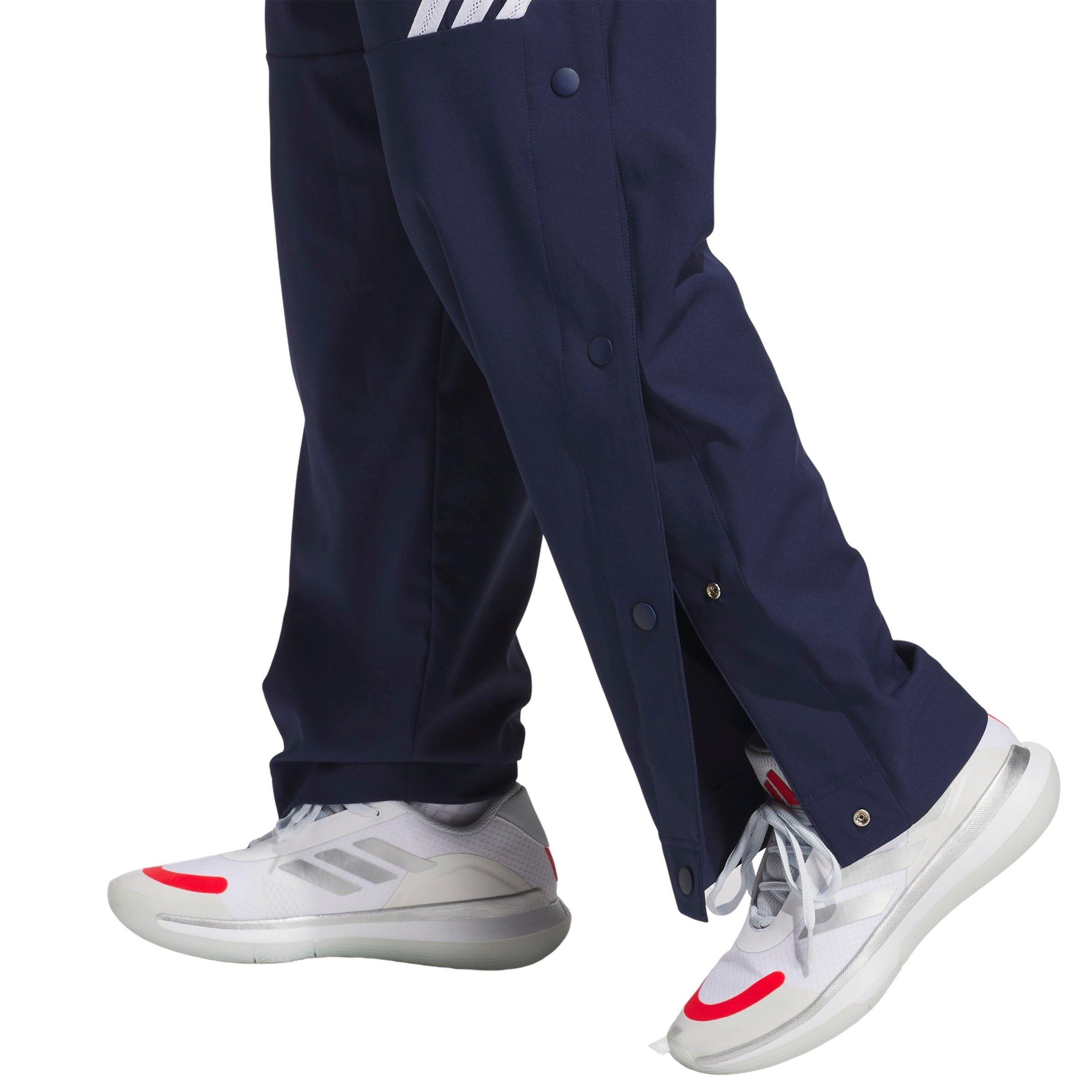 adidas Men's Crazy Lite Basketball Pants - Blue/White - BLUE/WHITE