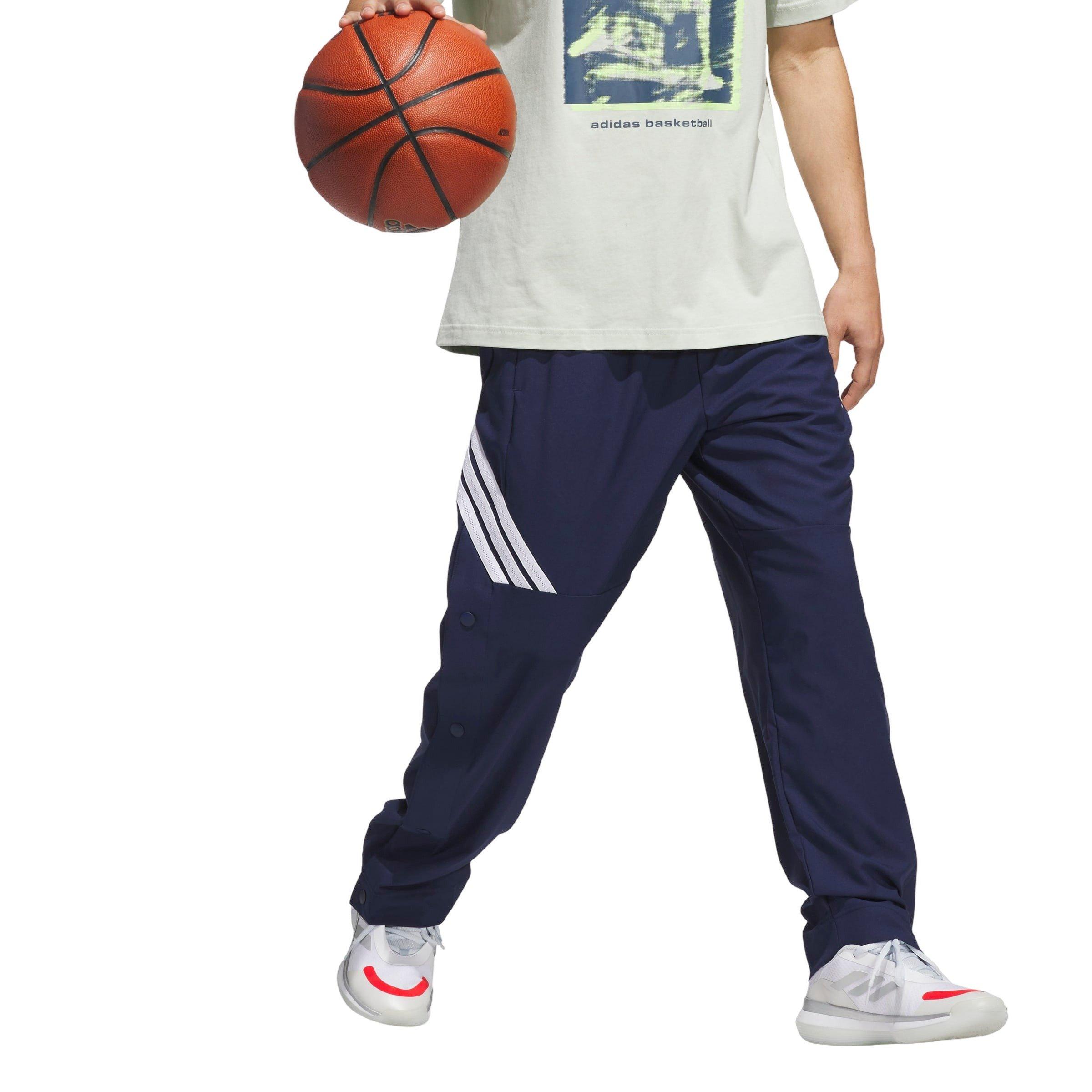 adidas Men's Crazy Lite Basketball Pants - Blue/White - BLUE/WHITE