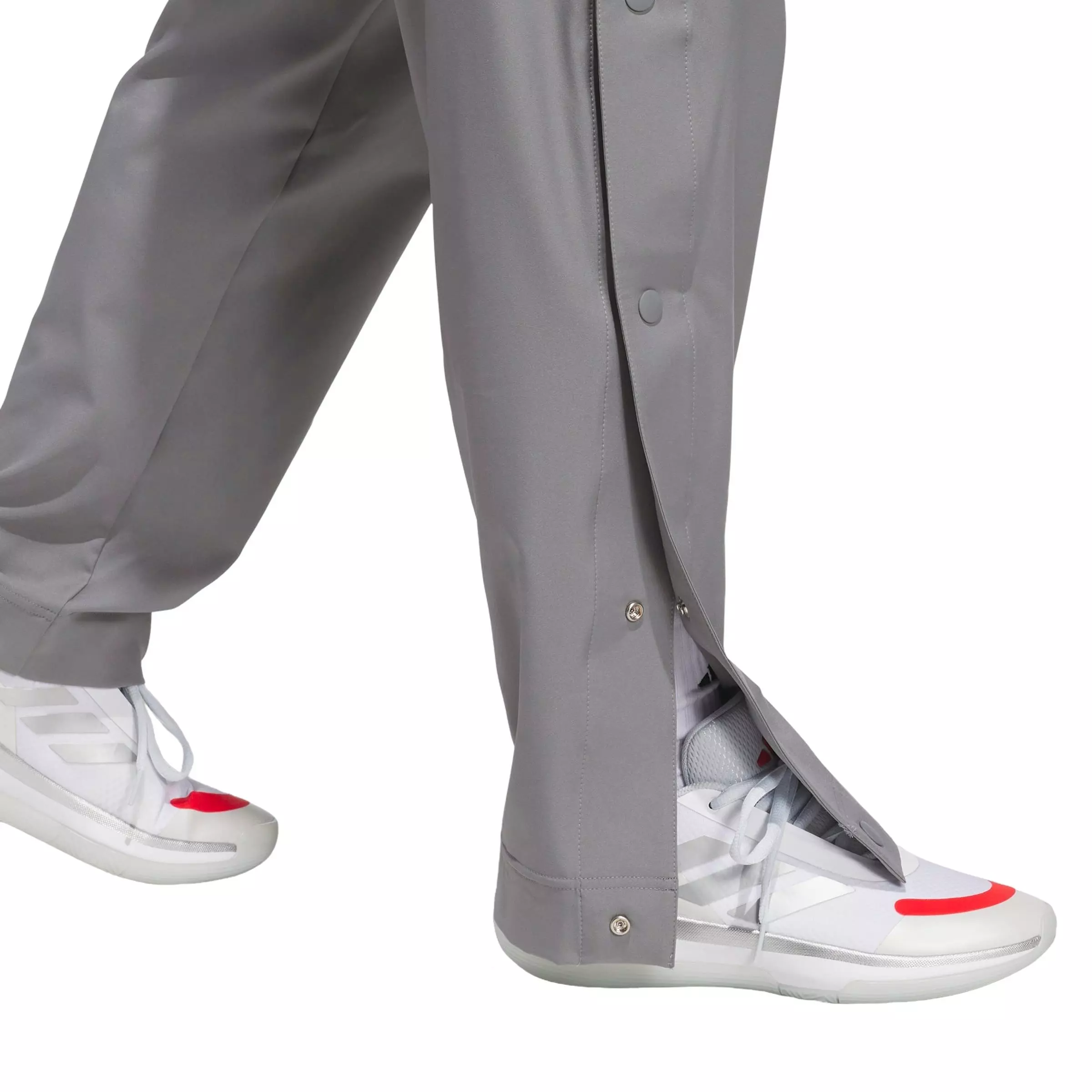 adidas Men's Crazy Lite Basketball Pants - Grey/White - GREY/WHITE