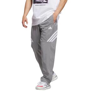 adidas Men's Crazy Lite Basketball Pants - Grey/White