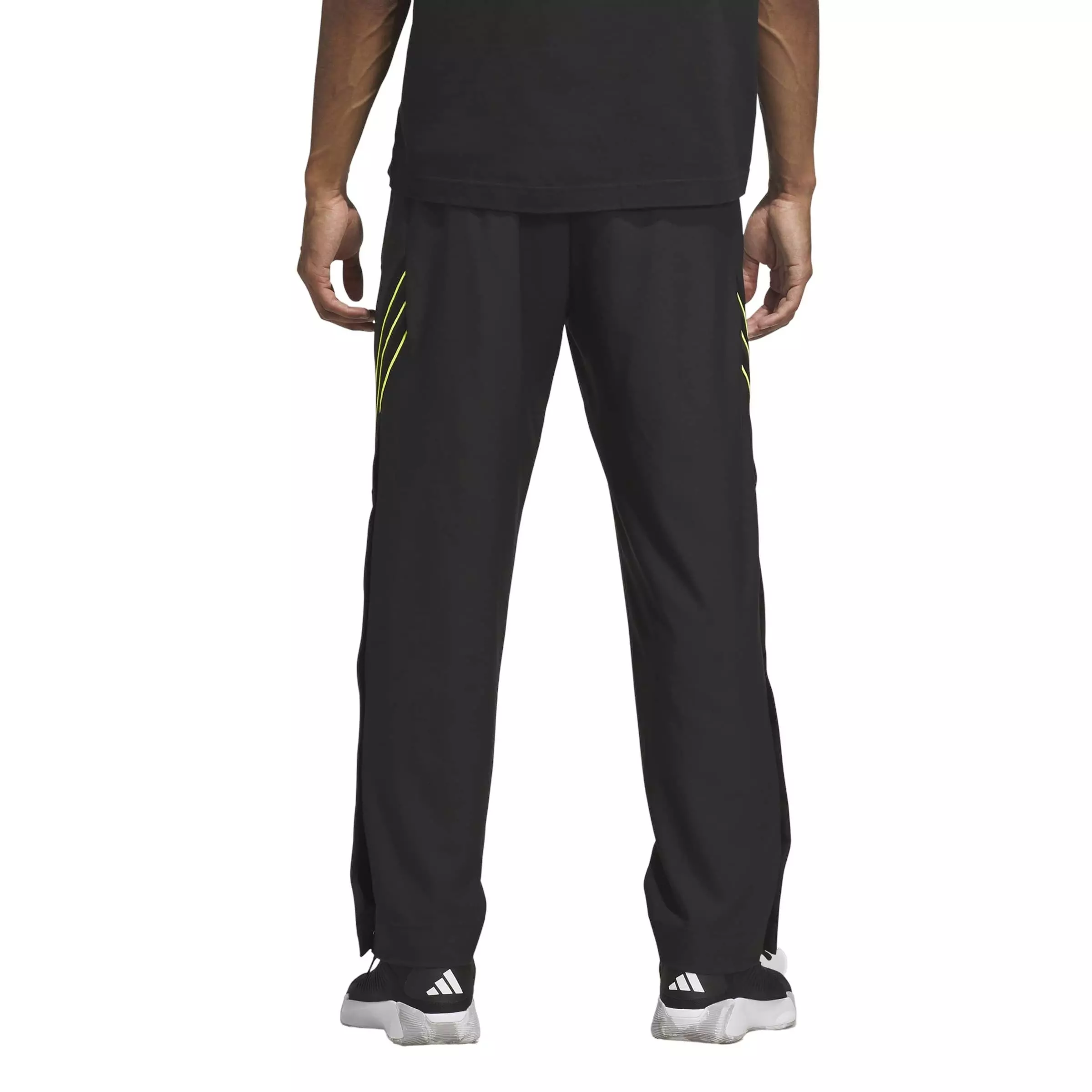 adidas Men's Crazy Lite Basketball Pants - Black/Lemon - BLACK/LEMON