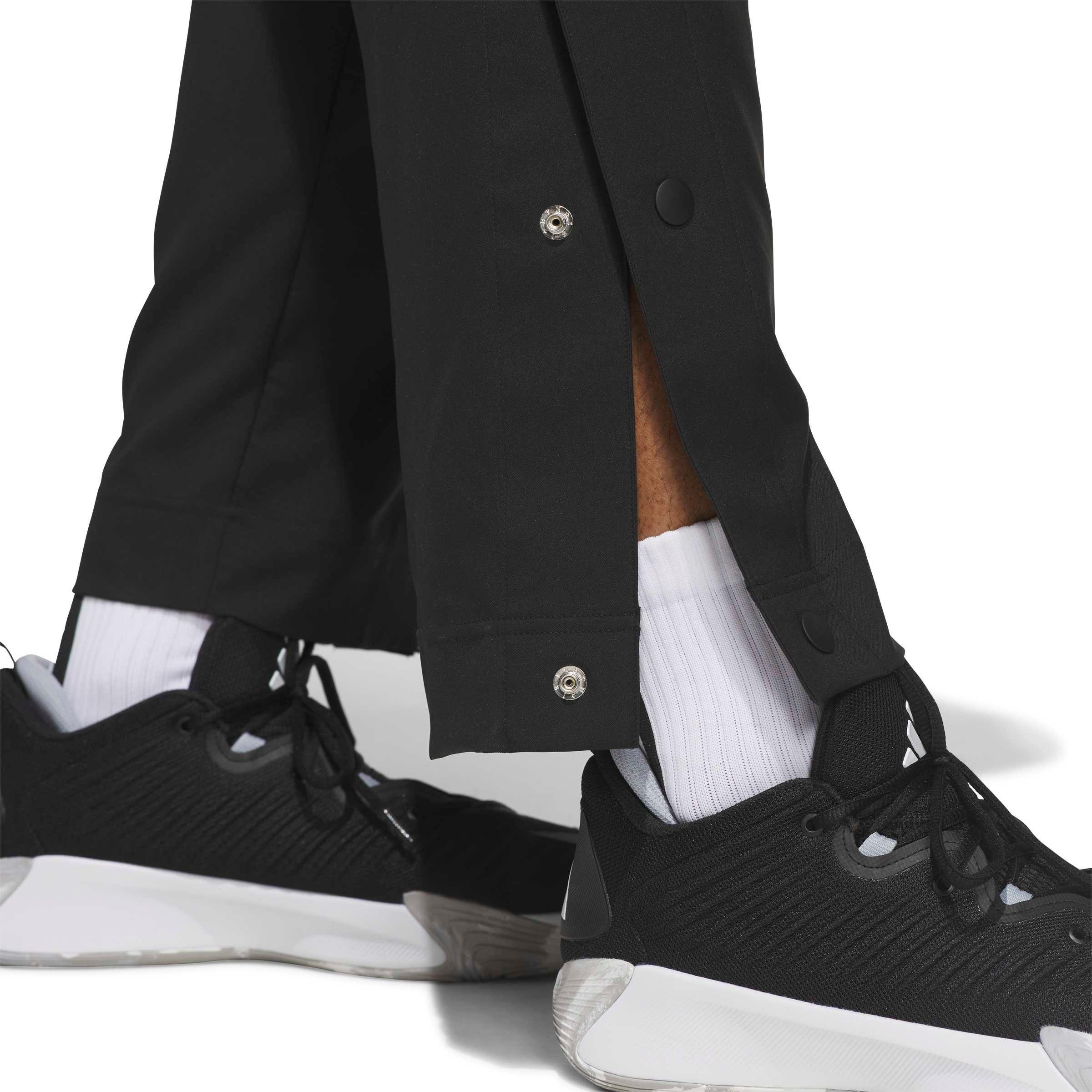 adidas Men's Crazy Lite Basketball Pants - Black/Lemon - BLACK/LEMON Thumbnail View 4