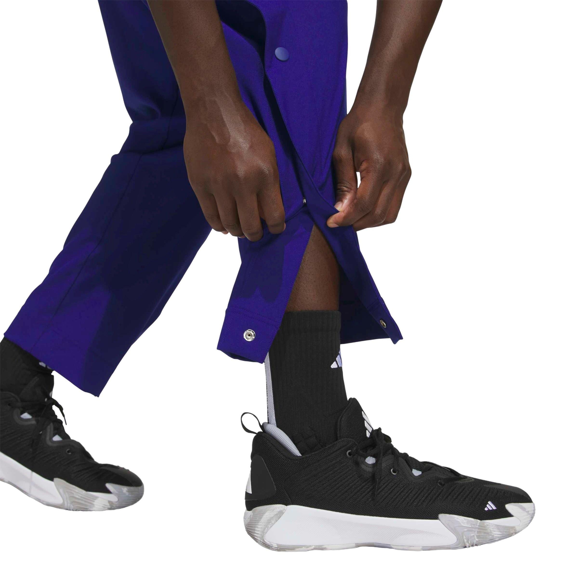 adidas Men's Crazy Lite Basketball Pants - Blue/Orange - BLUE/ORANGE Thumbnail View 3