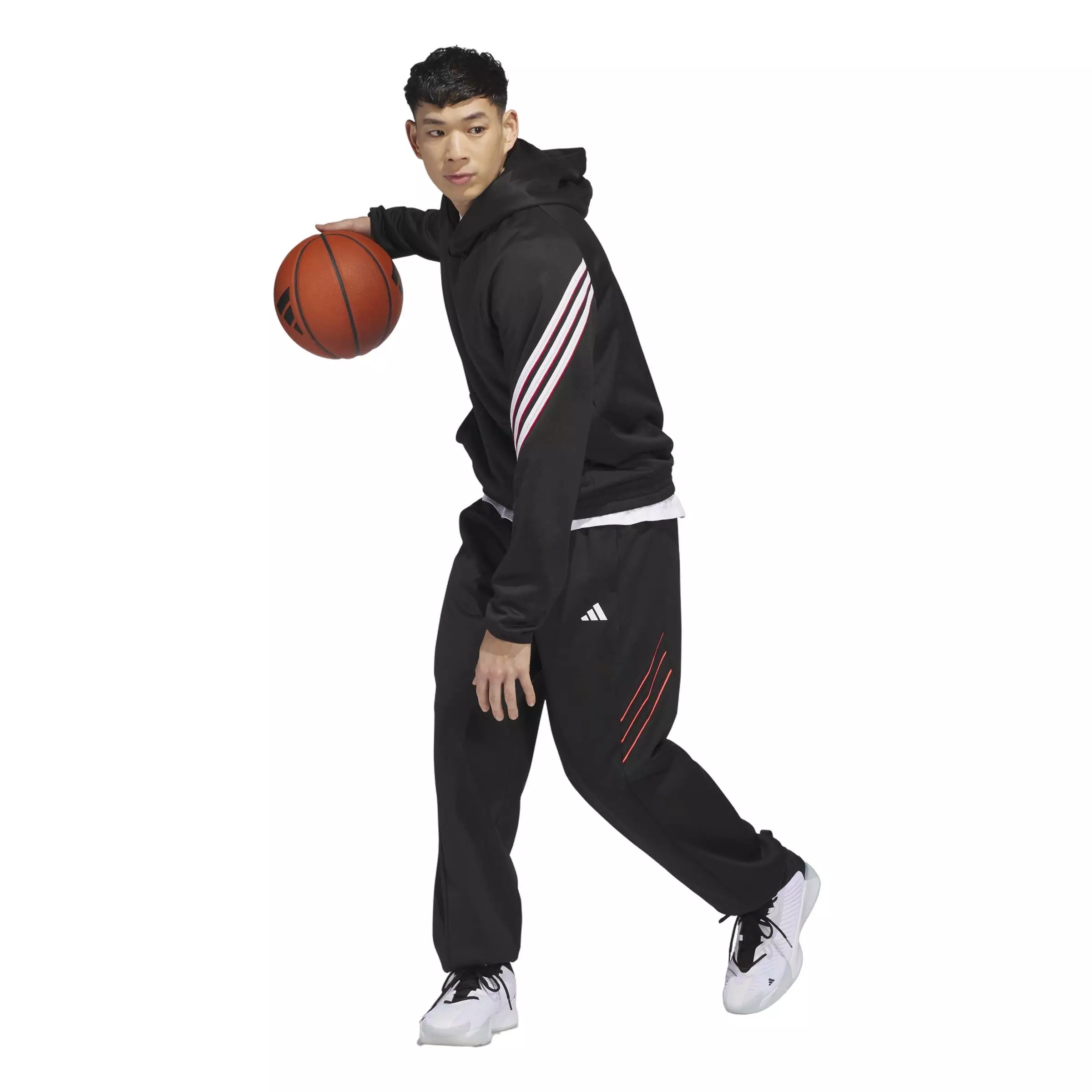 adidas Men's Crazy Warm Fleece Pants - Black - BLACK