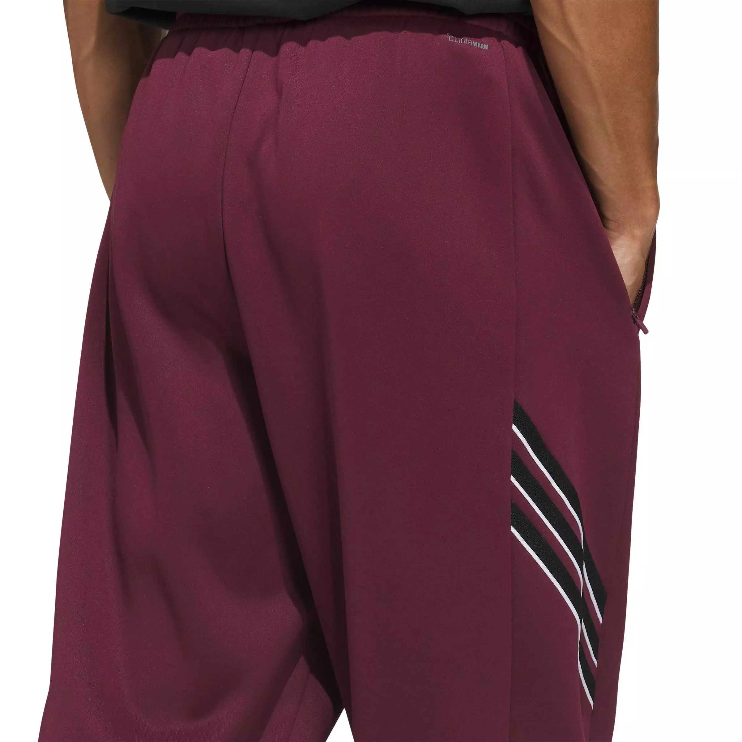 adidas Men's Crazy Warm Fleece Pants - Maroon - MAROON