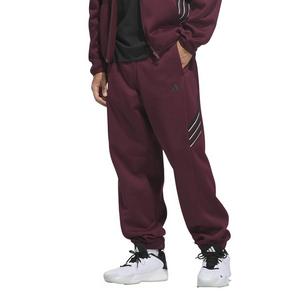 adidas Men's Crazy Warm Fleece Pants - Maroon