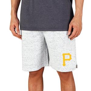 College Concepts Men's Pittsburgh Pirates Throttle Shorts - White/Charcoal
