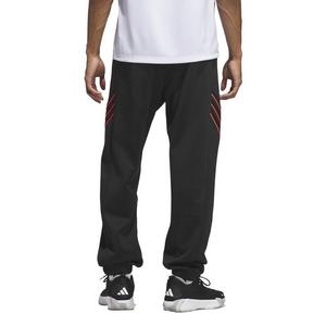 adidas Men's Crazy Warm Fleece Pants - Black/Red - BLACK/RED