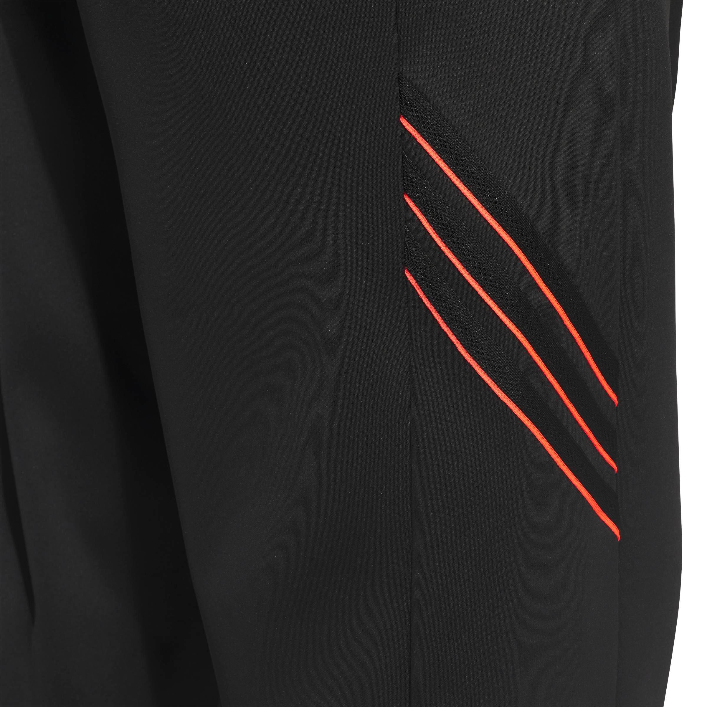 adidas Men's Crazy Warm Fleece Pants - Black/Red - BLACK/RED