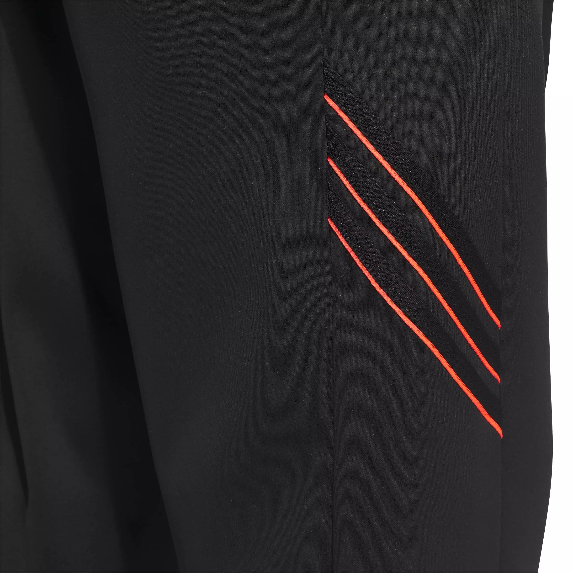 adidas Men's Crazy Warm Fleece Pants - Black/Red - BLACK/RED