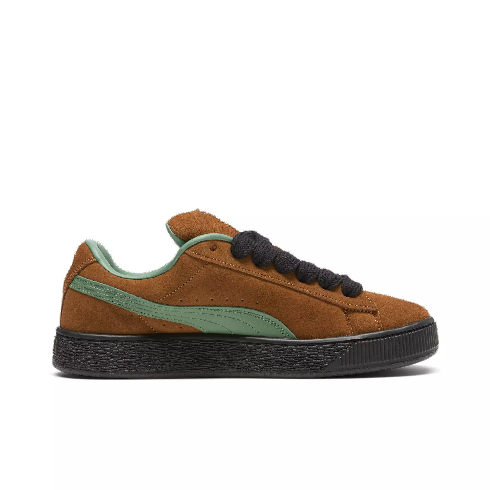 PUMA Suede XL "Teak/Deep Forest/PUMA Black" Men's Shoe - TEAK/FOREST/BLACK