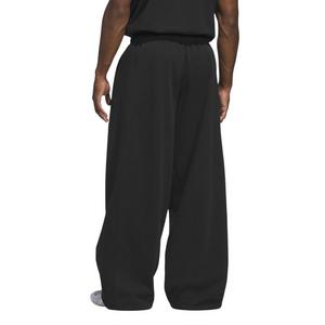 adidas Men's Basketball Fleece 3-Stripe Pant - Black - BLACK