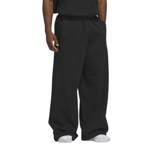 adidas Men's Basketball Fleece 3-Stripe Pant - Black - BLACK
