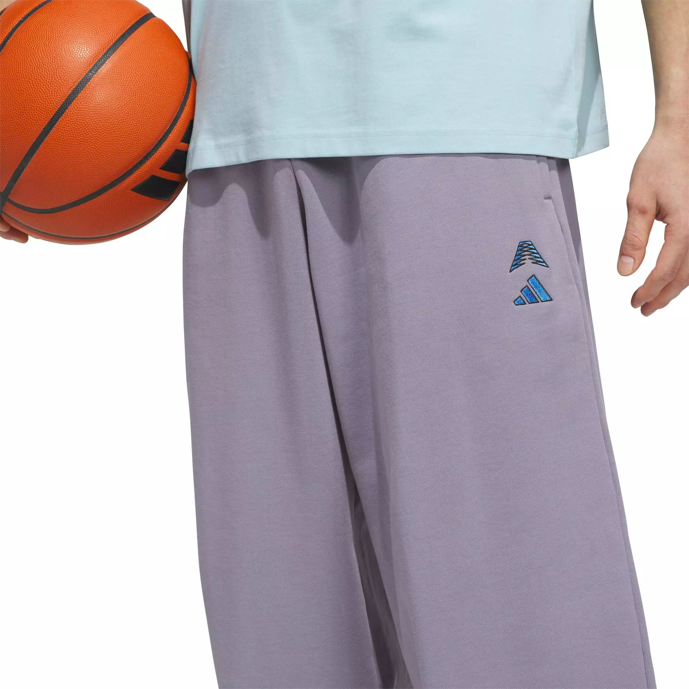 adidas Men's Anthony Edwards Foundation Track Pants - Slate Purple - SLATE PURPLE