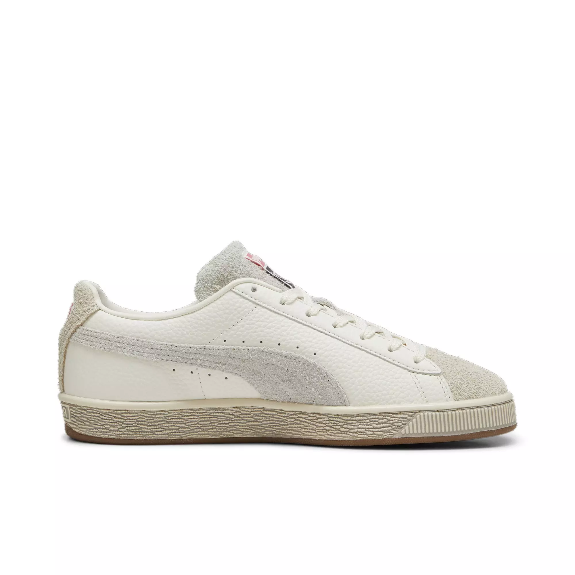PUMA Suede x STAPLE "Warm White/Alpine Snow" Men's Shoe - WHITE/ALPINE
