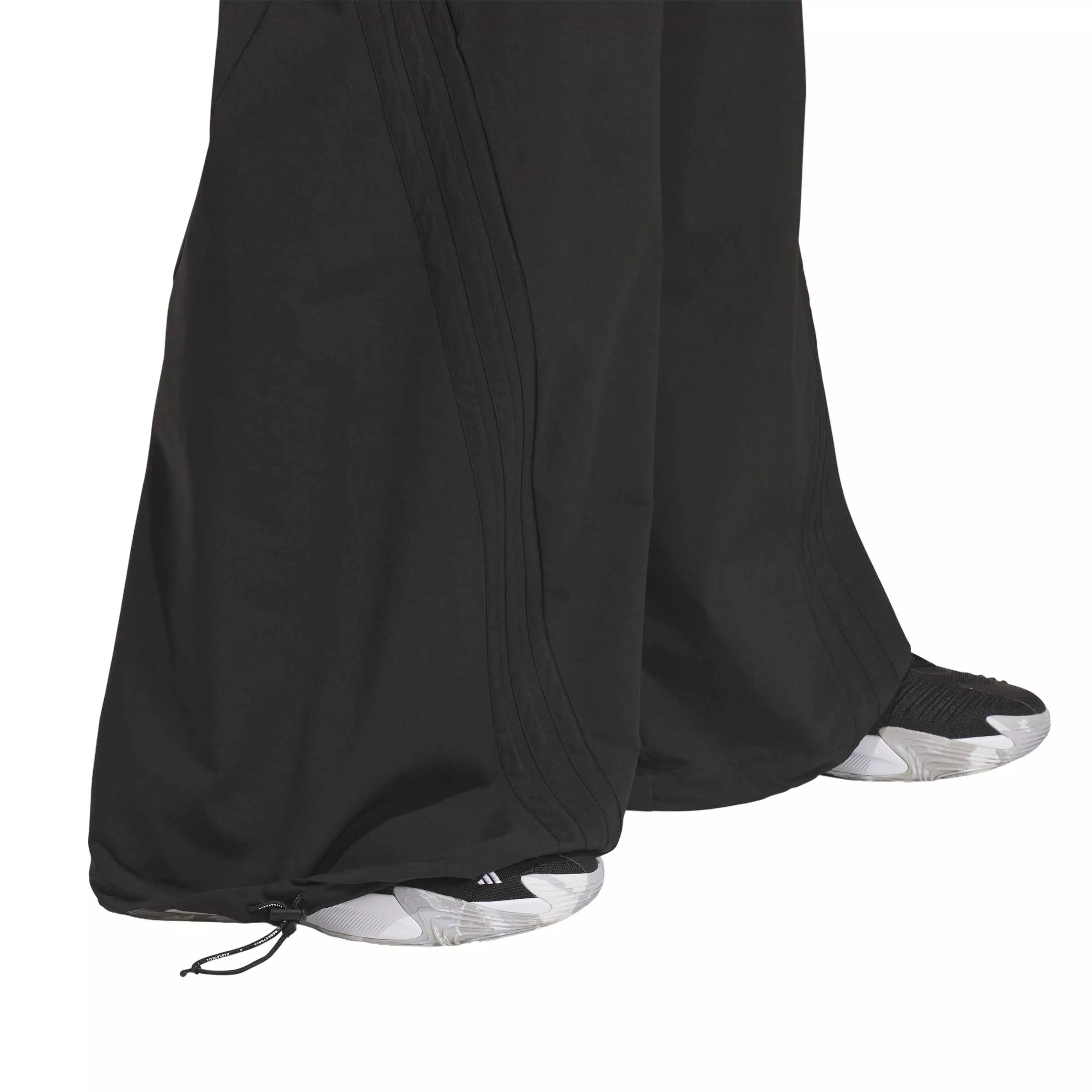 adidas Men's Basketball Woven Pants - Black - BLACK