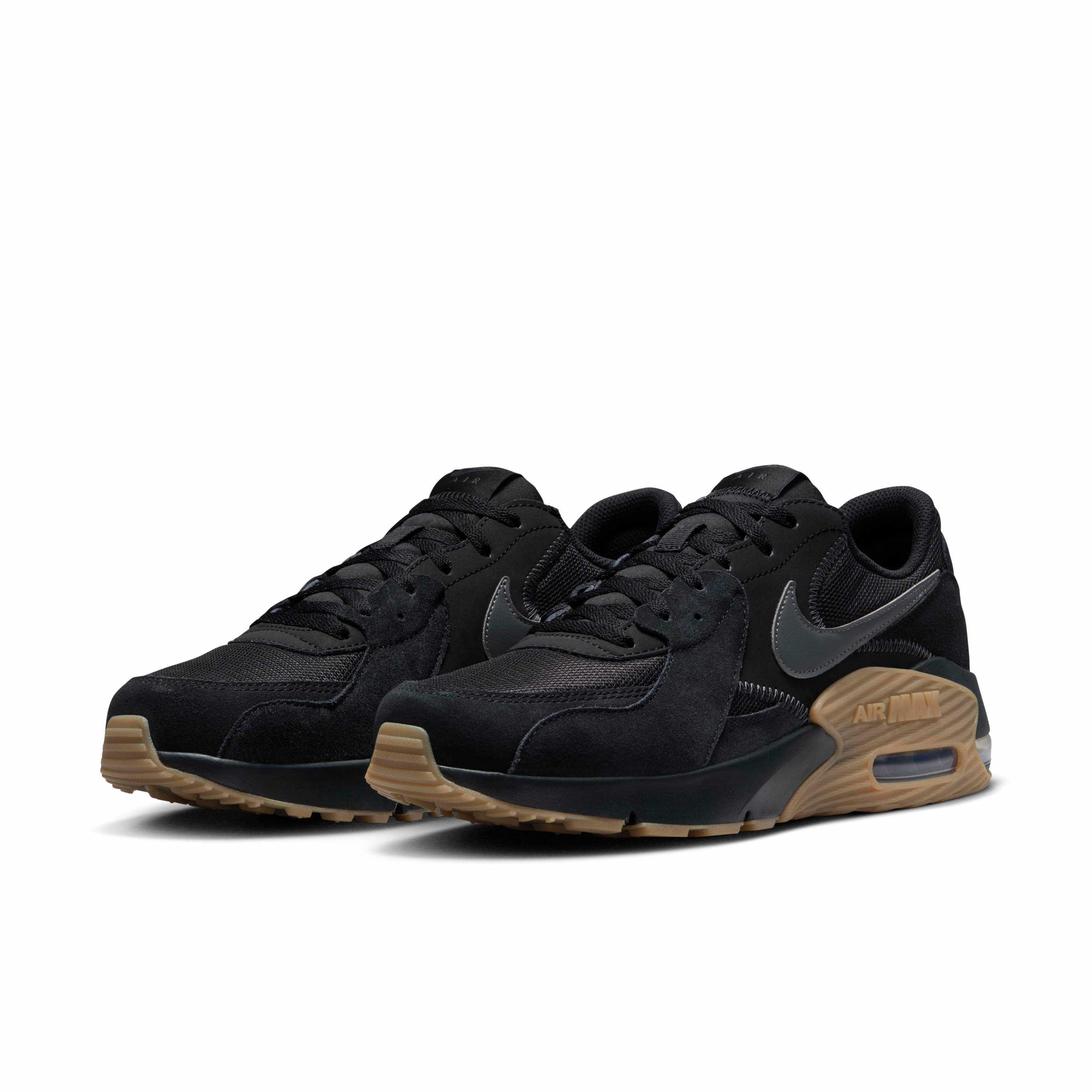 Nike Air Max Excee "Black/Gum Light Brown/Anthracite" Men's Shoe - BLACK/LT BROWN/ANTHRACITE Thumbnail View 3