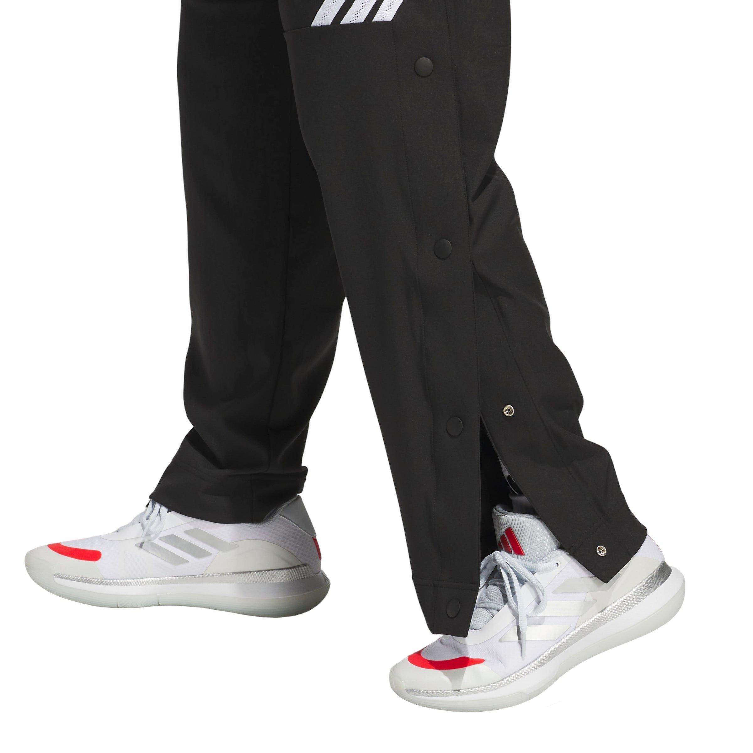 adidas Men's Crazy Lite Basketball Pants - Black/White - BLACK/WHITE Thumbnail View 2